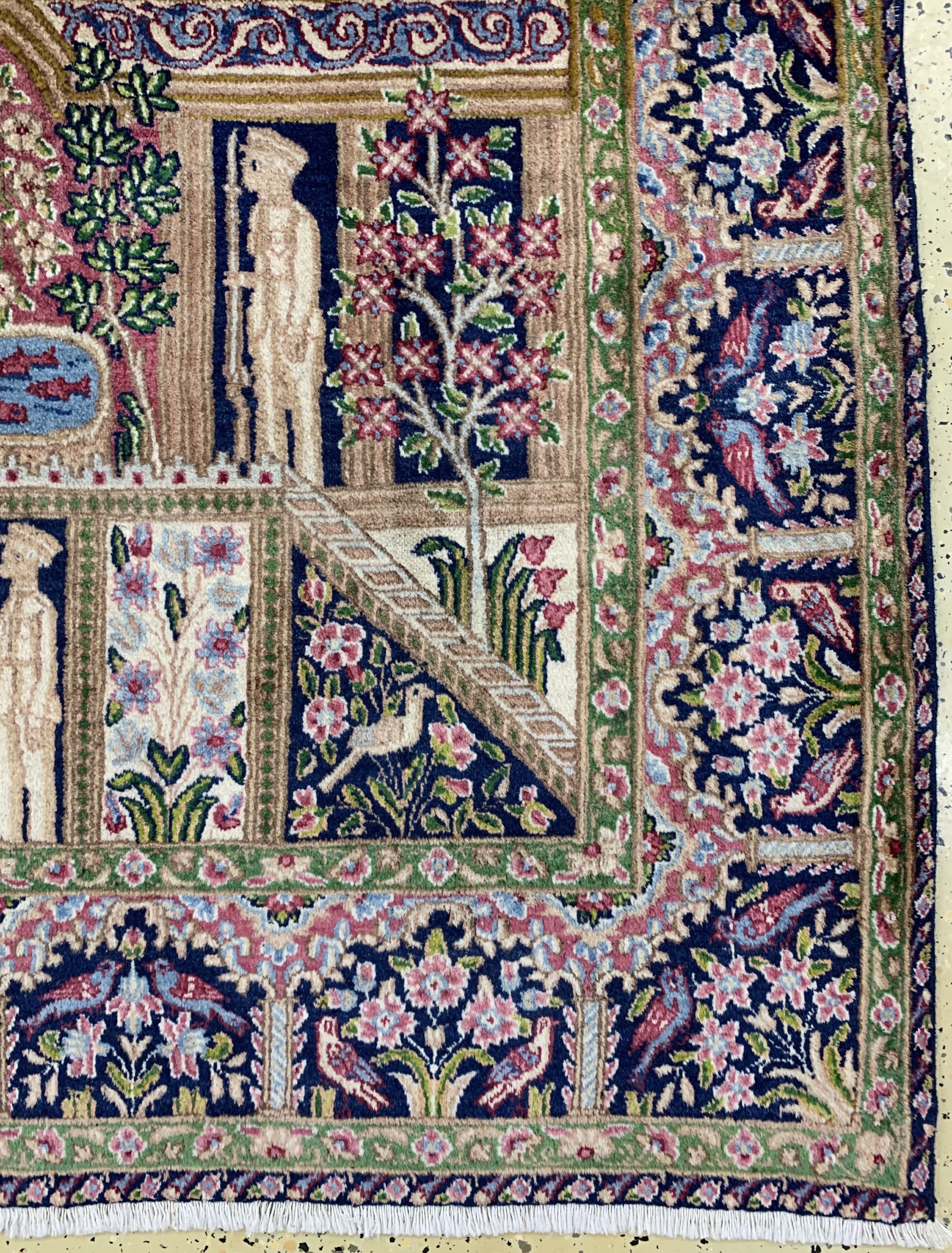 Detail a: Kerman alt signiert, Persien, um 1960, Wolle auf Baumwolle, ca. 235 x 147 cm, EHZ: 2