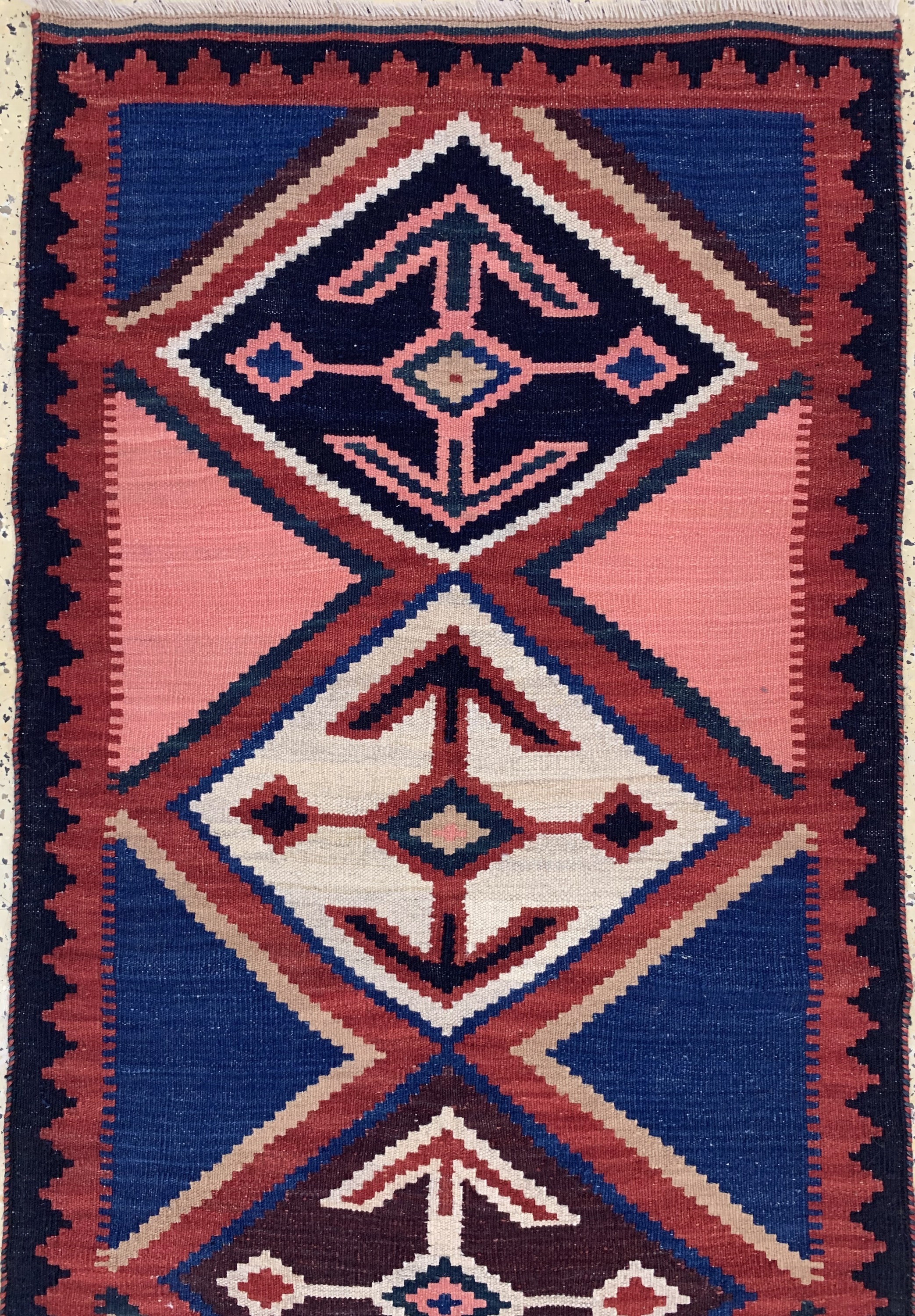 Detail a: Gabbeh Kelim"Galerie", Persien, ca. 50 Jahre, Wolle auf Wolle, ca. 520 x 82 cm, EHZ: 1-2