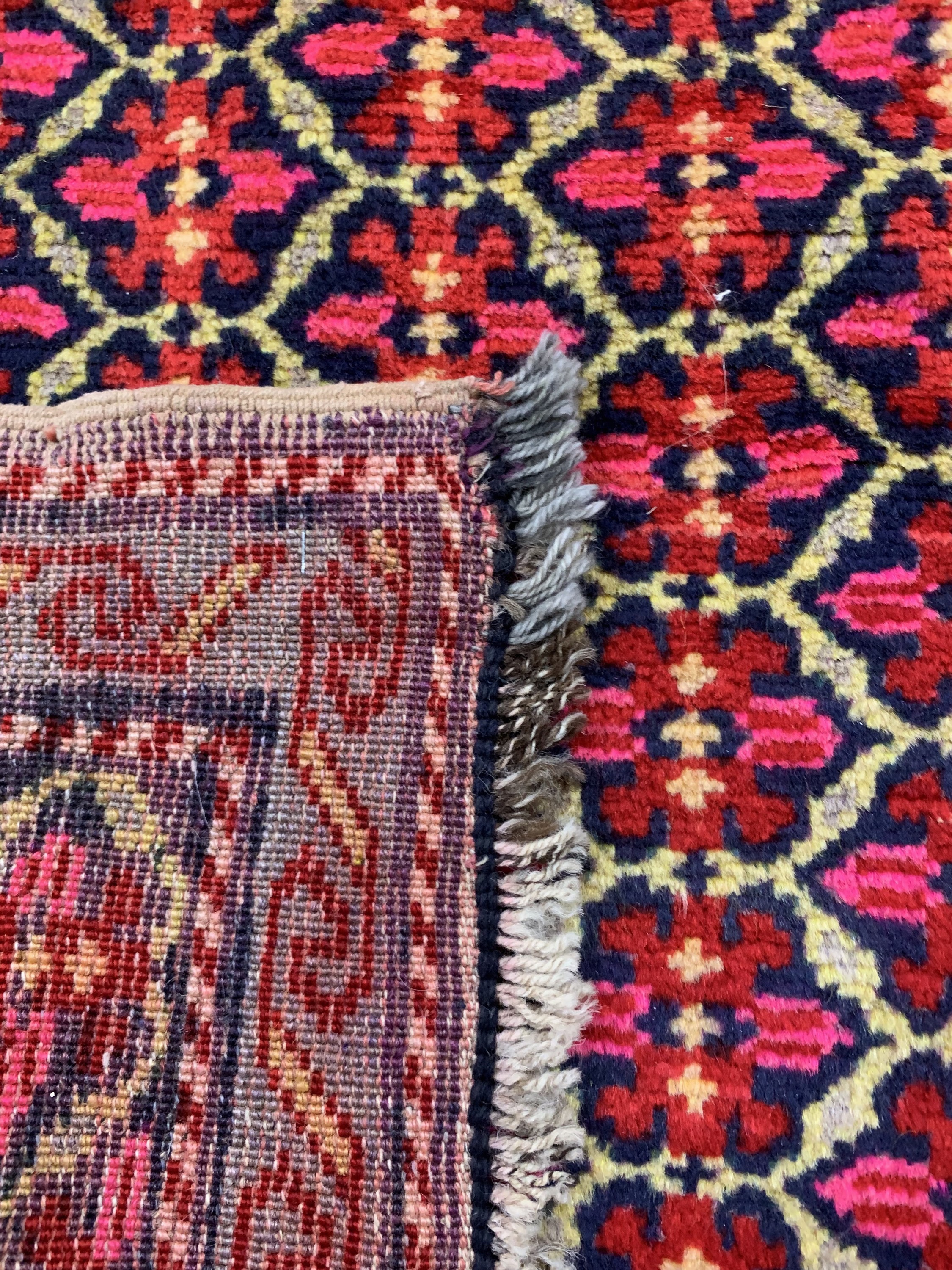 Detail d: Karabagh alt, Kaukasus, um 1940, Wolle auf Wolle, ca. 457 x 125 cm, EHZ: 2