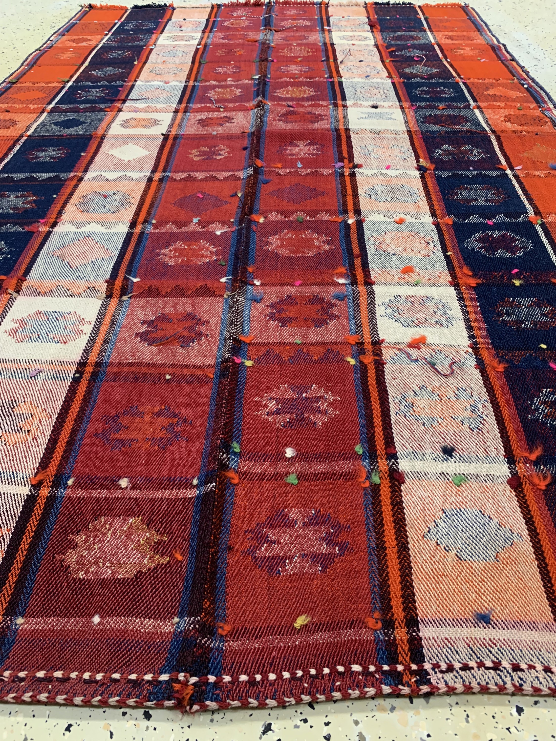 Detail d: Ghaschgai Djajim alt, Persien, um 1940, Wolle auf Wolle, ca. 234 x 144 cm, EHZ: 1-2
