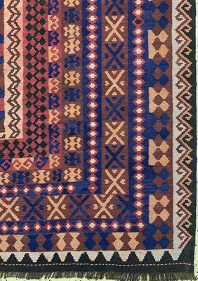 26727185a - Meymaneh Kilim, Afghanistan, approx. 60 years, wool on wool, approx. 280 x 200 cm, condition: 1-2. Rugs, Carpets & Flatweaves