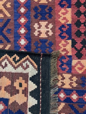 26727185d - Meymaneh Kilim, Afghanistan, approx. 60 years, wool on wool, approx. 280 x 200 cm, condition: 1-2. Rugs, Carpets & Flatweaves