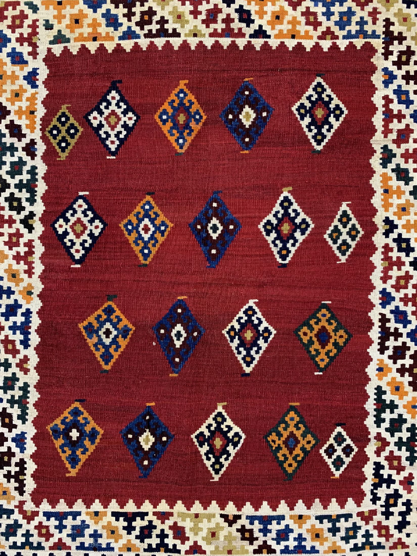 Detail c: Ghaschgai Kelim, Persien, um 1930, Wolle auf Wolle, ca. 218 x 164 cm, EHZ: 1-2