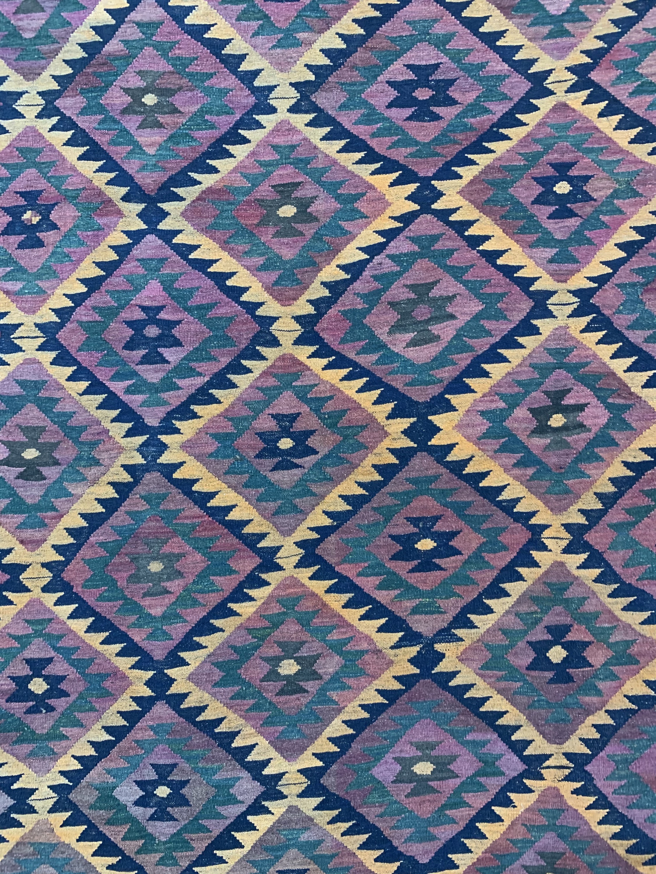 Detail c: Uzbek"Übermaß"Kelim, Afghanistan, um 1930, Wolle auf Wolle, ca. 458 x 315 cm, EHZ: 1-2