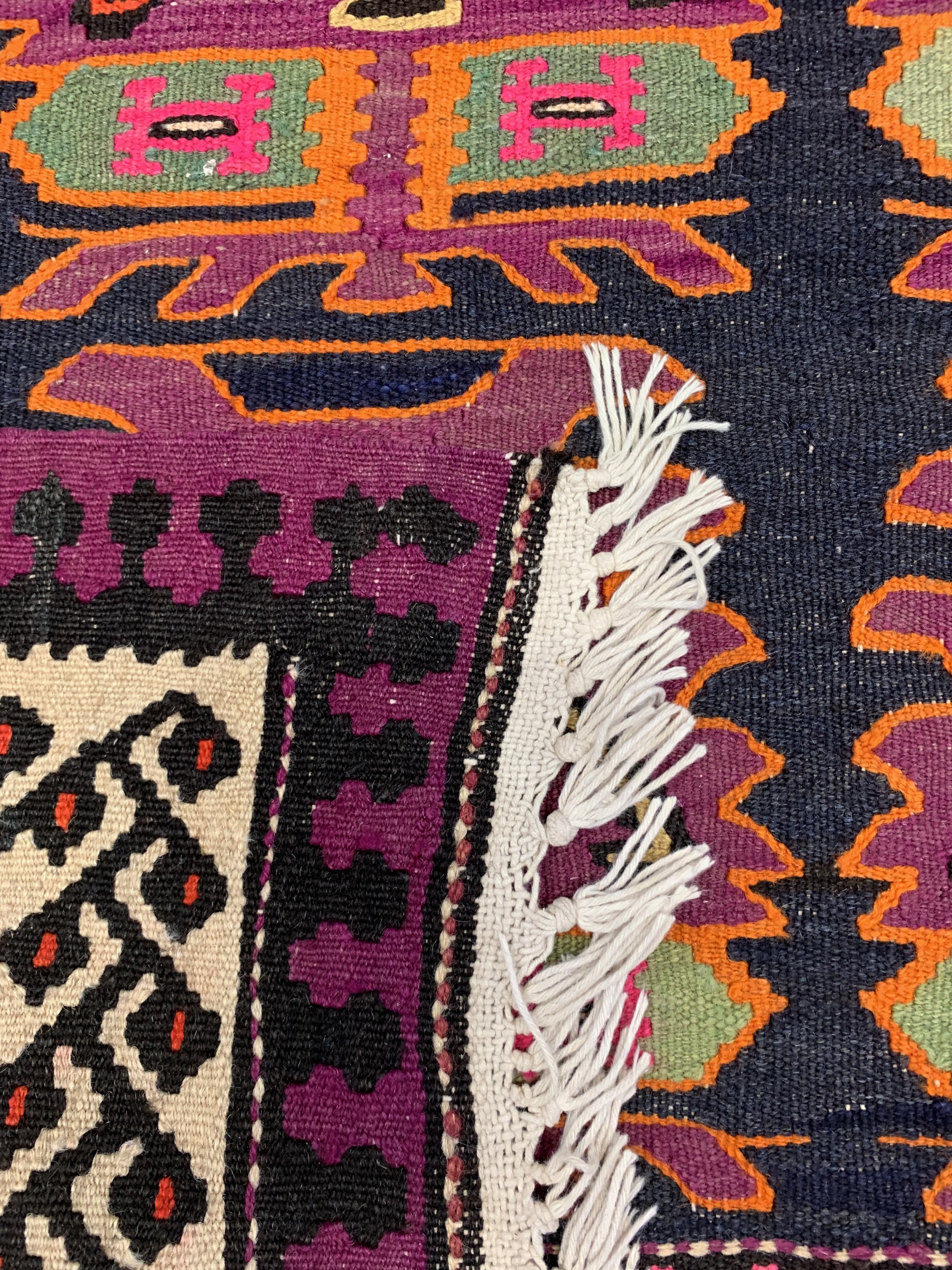 Detail e: Malayer Kelim, Persien, ca. 60 Jahre, Wolleauf Baumwolle, ca. 283 x 162 cm, EHZ: 1-2