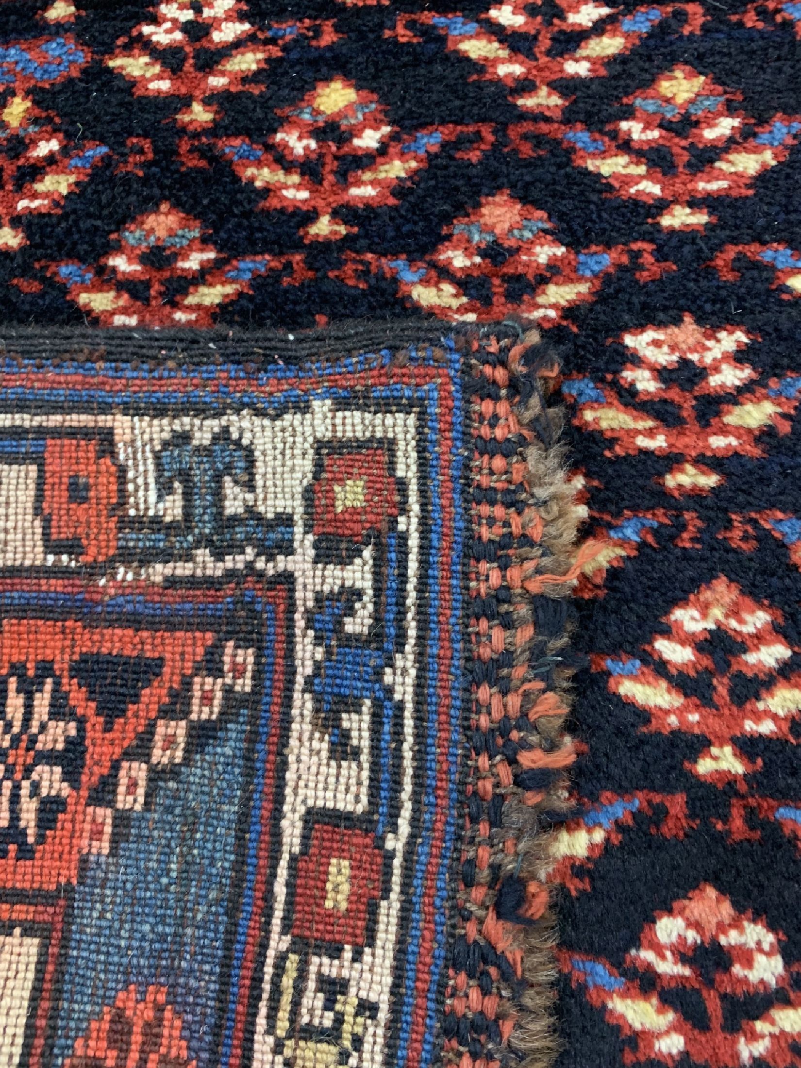 Detail f: Antiker Shahsawan (Region Weramin), Persien, um 1900, Wolle auf Wolle, ca. 280 x 150 cm, EHZ: 1-2
