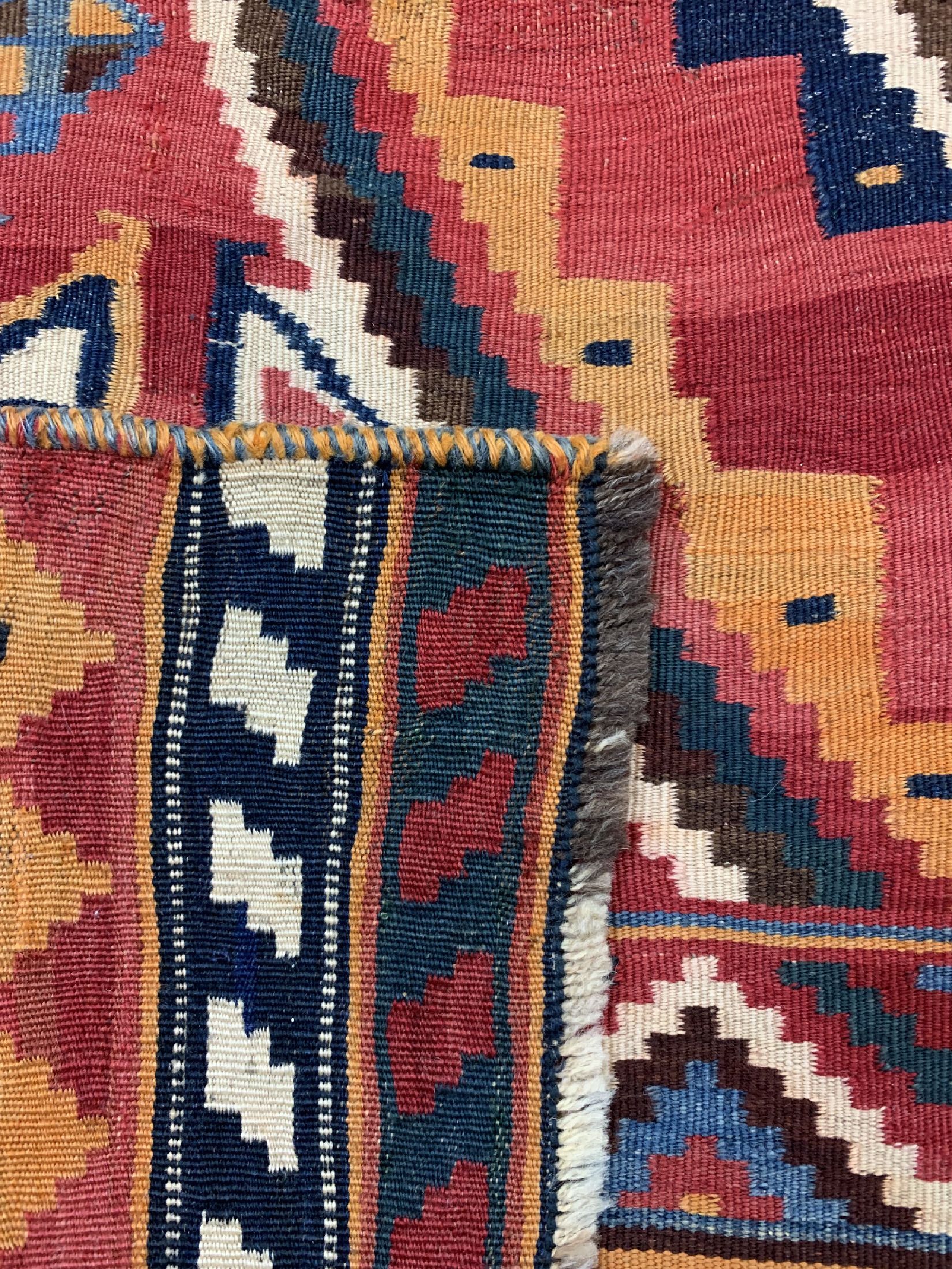 Detail f: Ghaschgai Kelim antik, Persien, um 1900, Wolle auf Wolle, ca. 276 x 157 cm, EHZ: 1-2