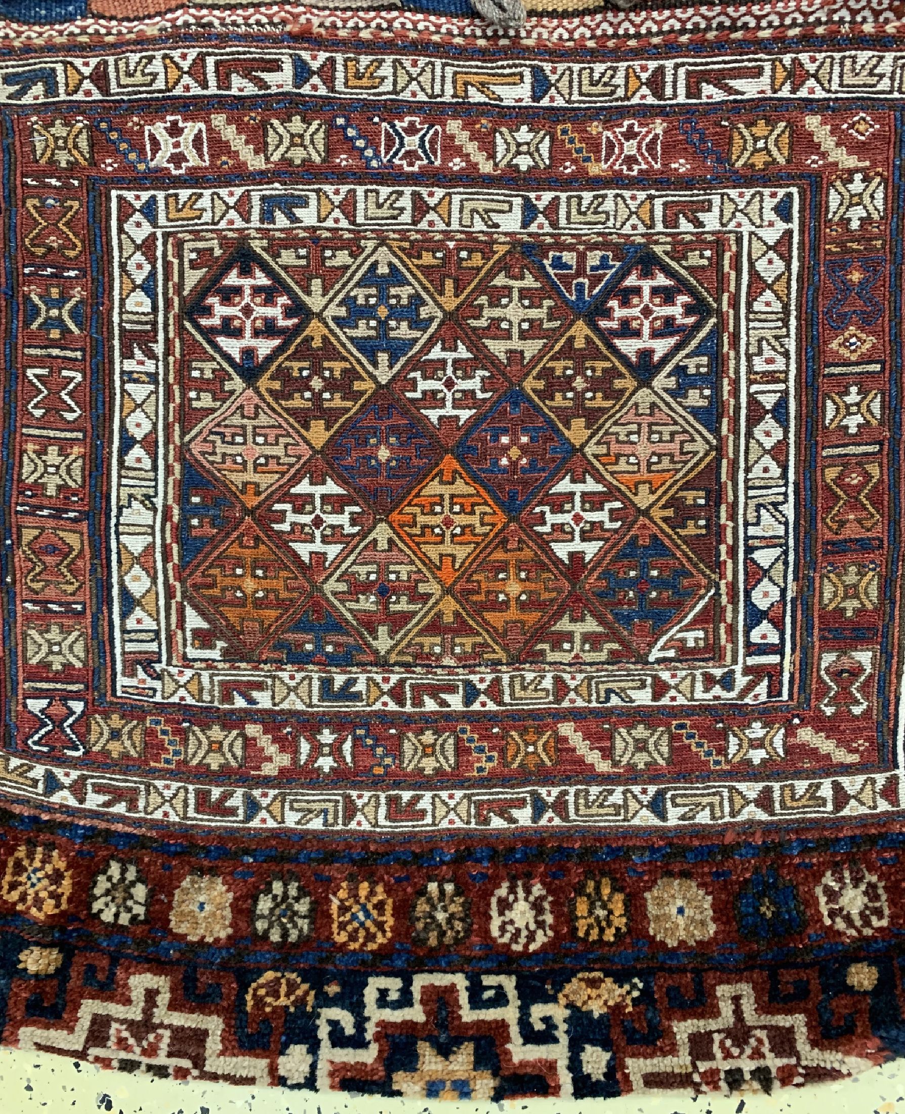 Detail a: Shahsawan Doppeltasche, Persien, um 1900, Wolle auf Wolle, ca. 144 x 73 cm, EHZ: 1-2