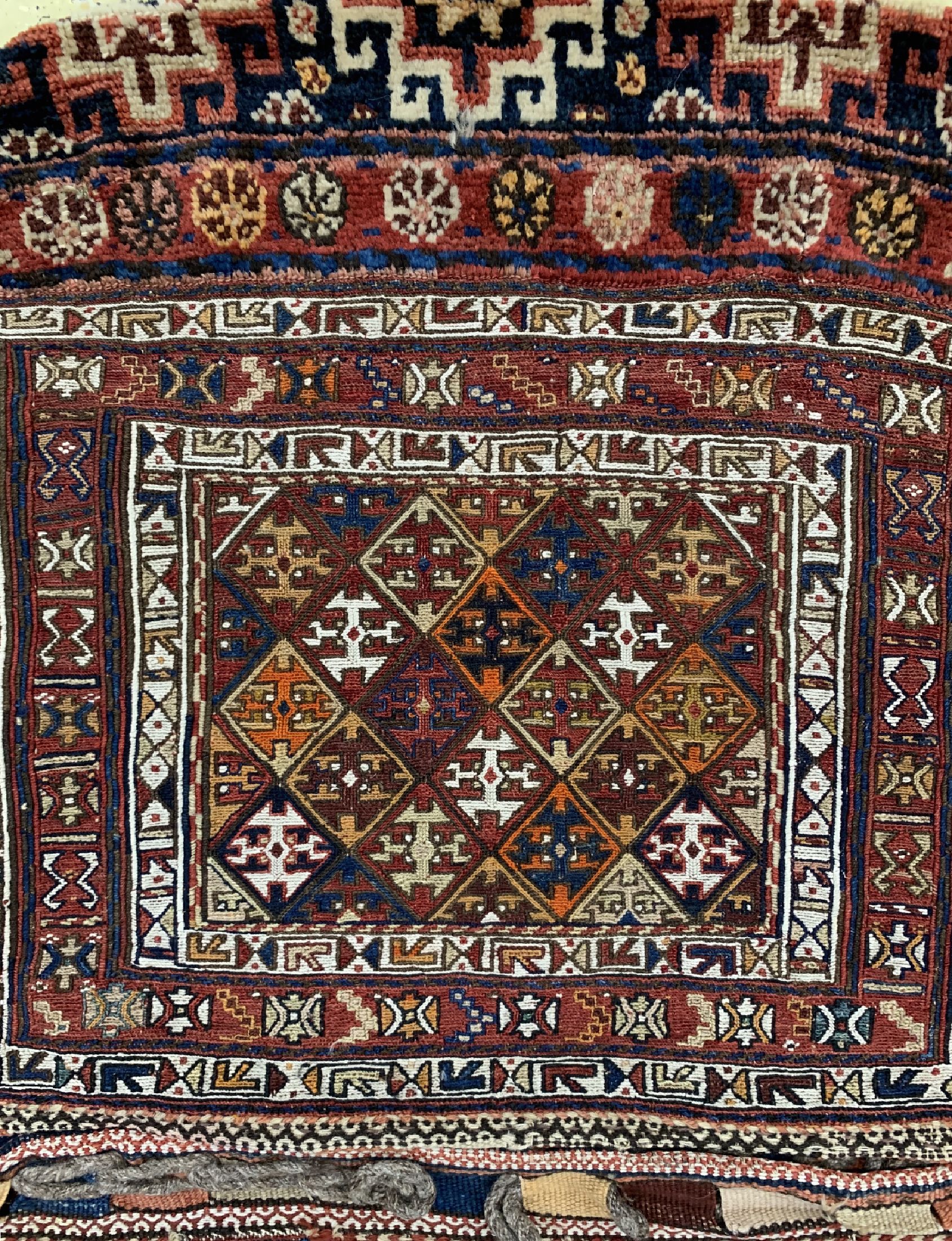 Detail b: Shahsawan Doppeltasche, Persien, um 1900, Wolle auf Wolle, ca. 144 x 73 cm, EHZ: 1-2
