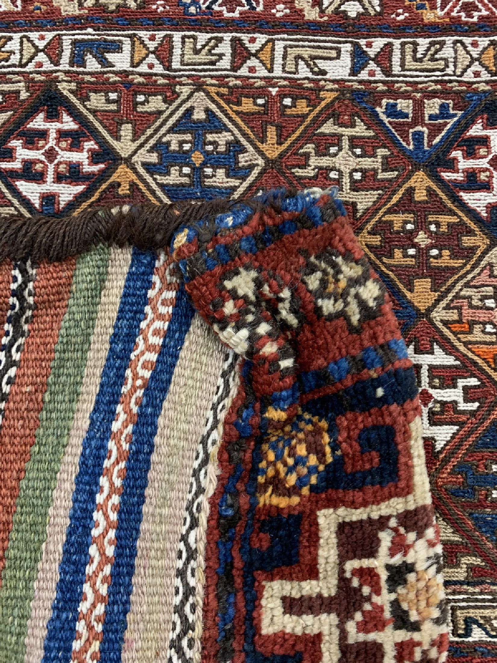 Detail e: Shahsawan Doppeltasche, Persien, um 1900, Wolle auf Wolle, ca. 144 x 73 cm, EHZ: 1-2