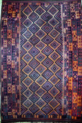 Image 26727203 - Uzbek#"Oversized#"Kilim, Afghanistan, around 1930, wool on wool, approx. 458 x 315 cm, condition: 1-2. Rugs, Carpets & Flatweaves