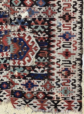 26727209a - Antique Anatol Kilim, Turkey, 19th century, wool on wool, approx. 280 x 130 cm, condition: 4. Rugs, Carpets & Flatweaves