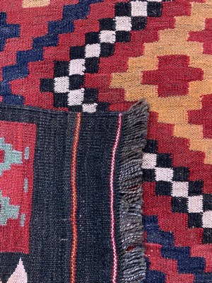 26727211e - Uzbek Kilim, Afghanistan, around 1920, wool on wool, approx. 358 x 200 cm, condition: 1-2. Rugs, Carpets & Flatweaves