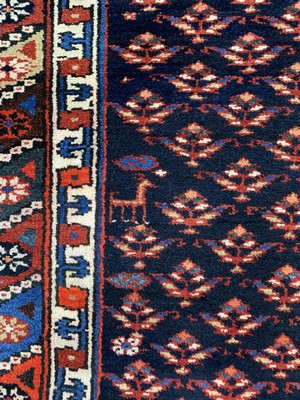 26727223c - Antique Shahsawan (Weramin region), Persia, around 1900, wool on wool, approx. 280 x 150 cm, condition: 1-2. Antique, old and decorative collector Orientalrugs, Carpets, Textiles and Flatweaves