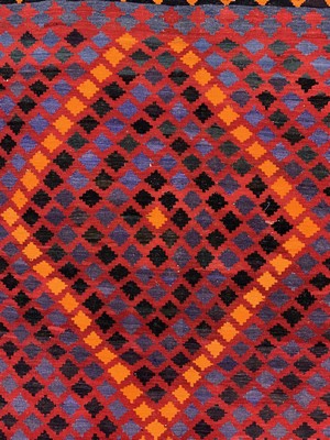 26727227c - Maymaneh Kilim, Afghanistan, around 1960, wool on wool, approx. 398 x 300 cm, condition: 1- 2. Rugs, Carpets & Flatweaves