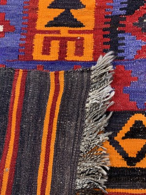 26727227f - Maymaneh Kilim, Afghanistan, around 1960, wool on wool, approx. 398 x 300 cm, condition: 1- 2. Rugs, Carpets & Flatweaves