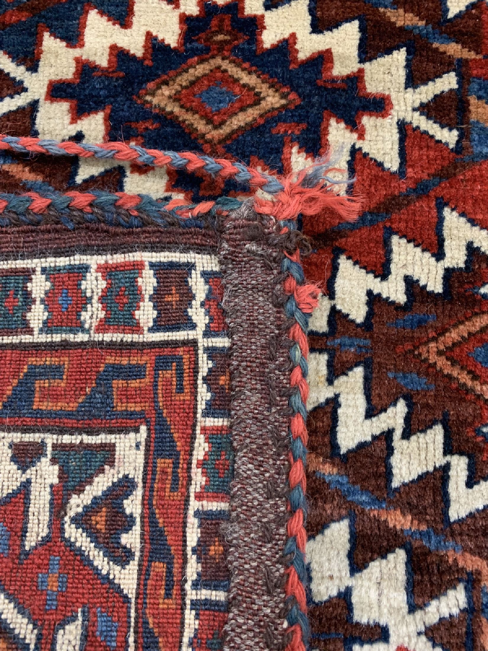 Detail d: Yomud Asmalyk antik, Turkmenistan, um 1900,Wolle auf Wolle, ca. 118 x 67 cm, EHZ: 2