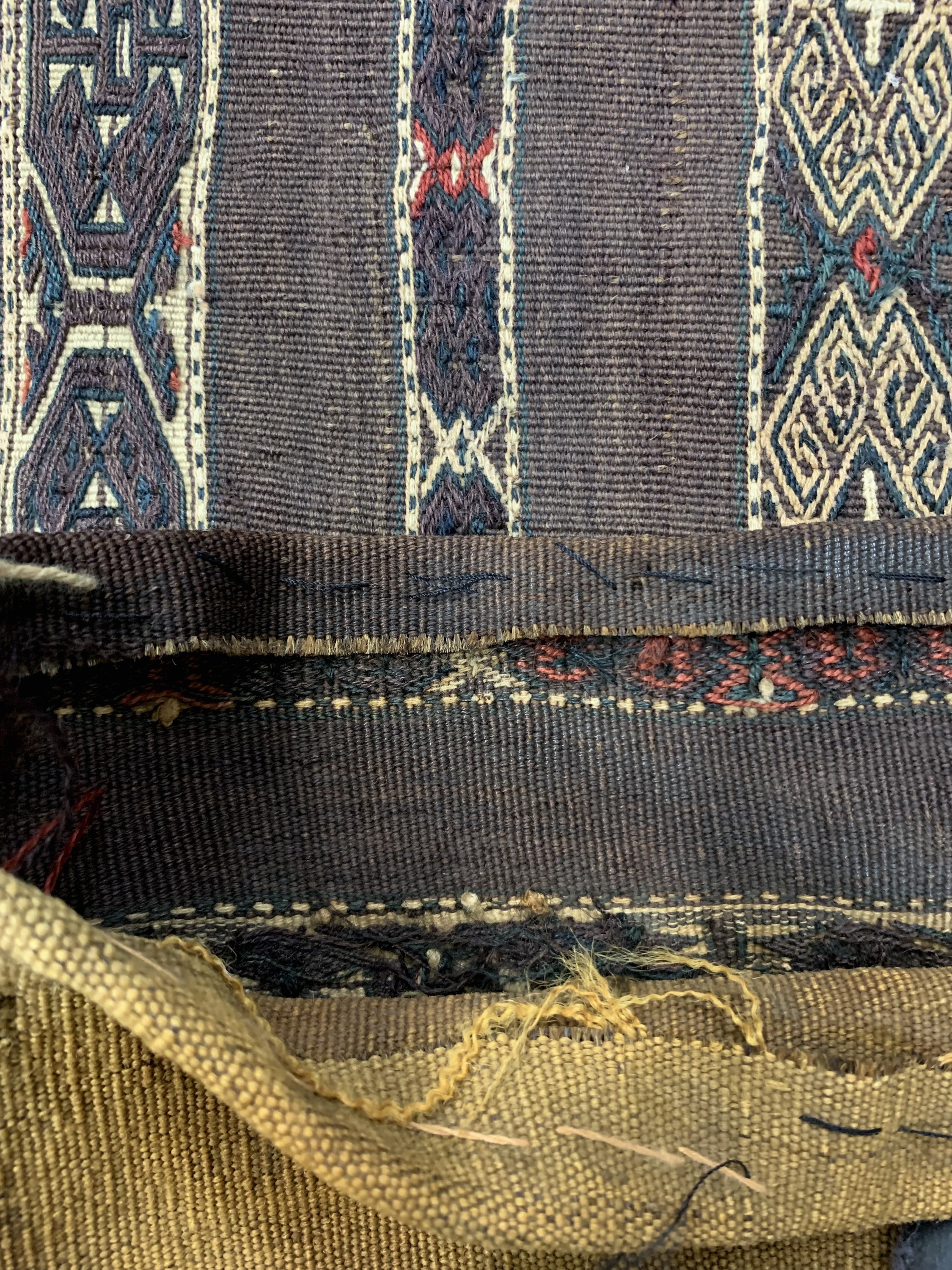 Detail d: Konvolut 3 Yomud Djowal, Turkmenistan, um 1920, Wolle auf Wolle, ca. 120 x 80 cm, EHZ: 3