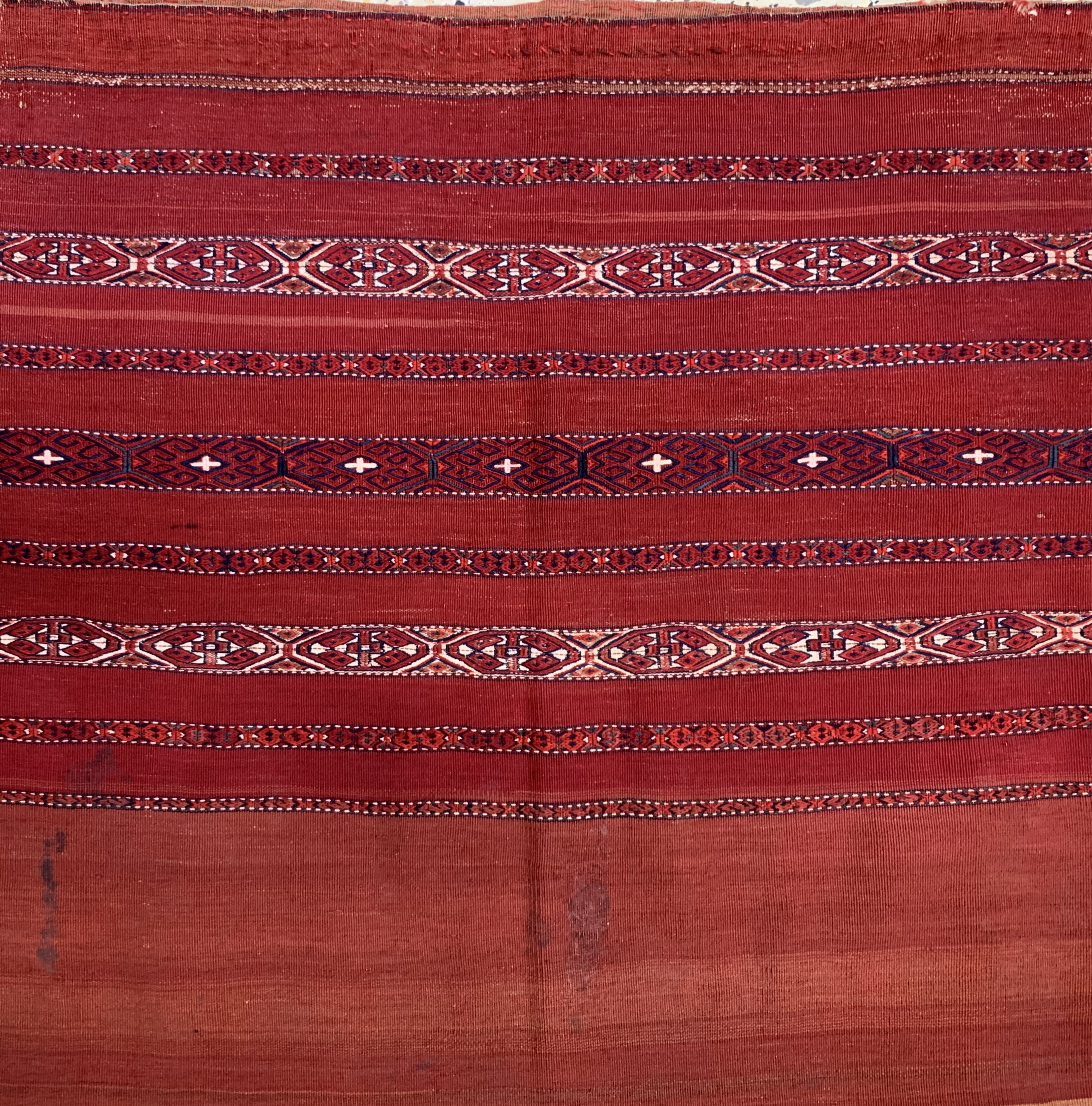 Detail e: Konvolut 3 Yomud Djowal, Turkmenistan, um 1920, Wolle auf Wolle, ca. 120 x 80 cm, EHZ: 3