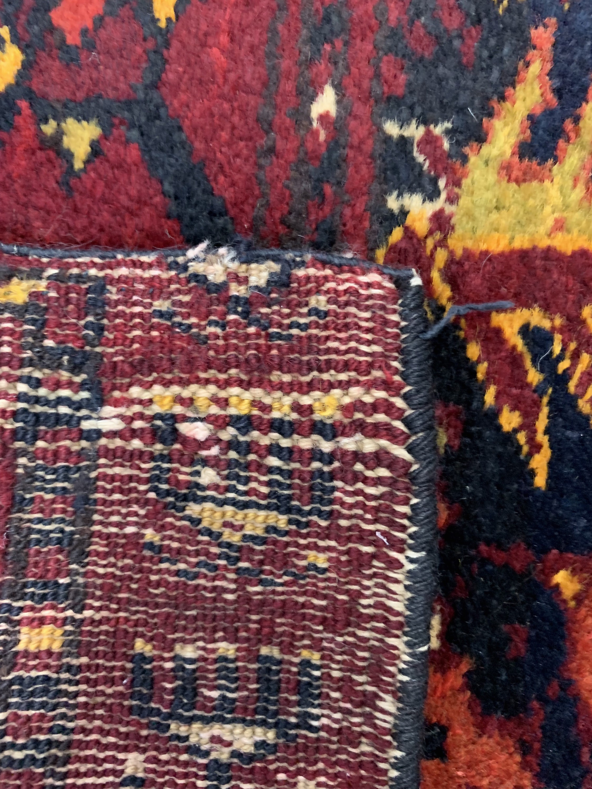 Detail h: Konvolut aus Beschir Djowal, ca. 160 x 44 cm , Kapunuk, ca. 136 x 75 cm, Yomud Asmalyk, ca 109 x 76 cm, Turkmenistan, um 1920-1940, Wolle auf Wolle, ...
