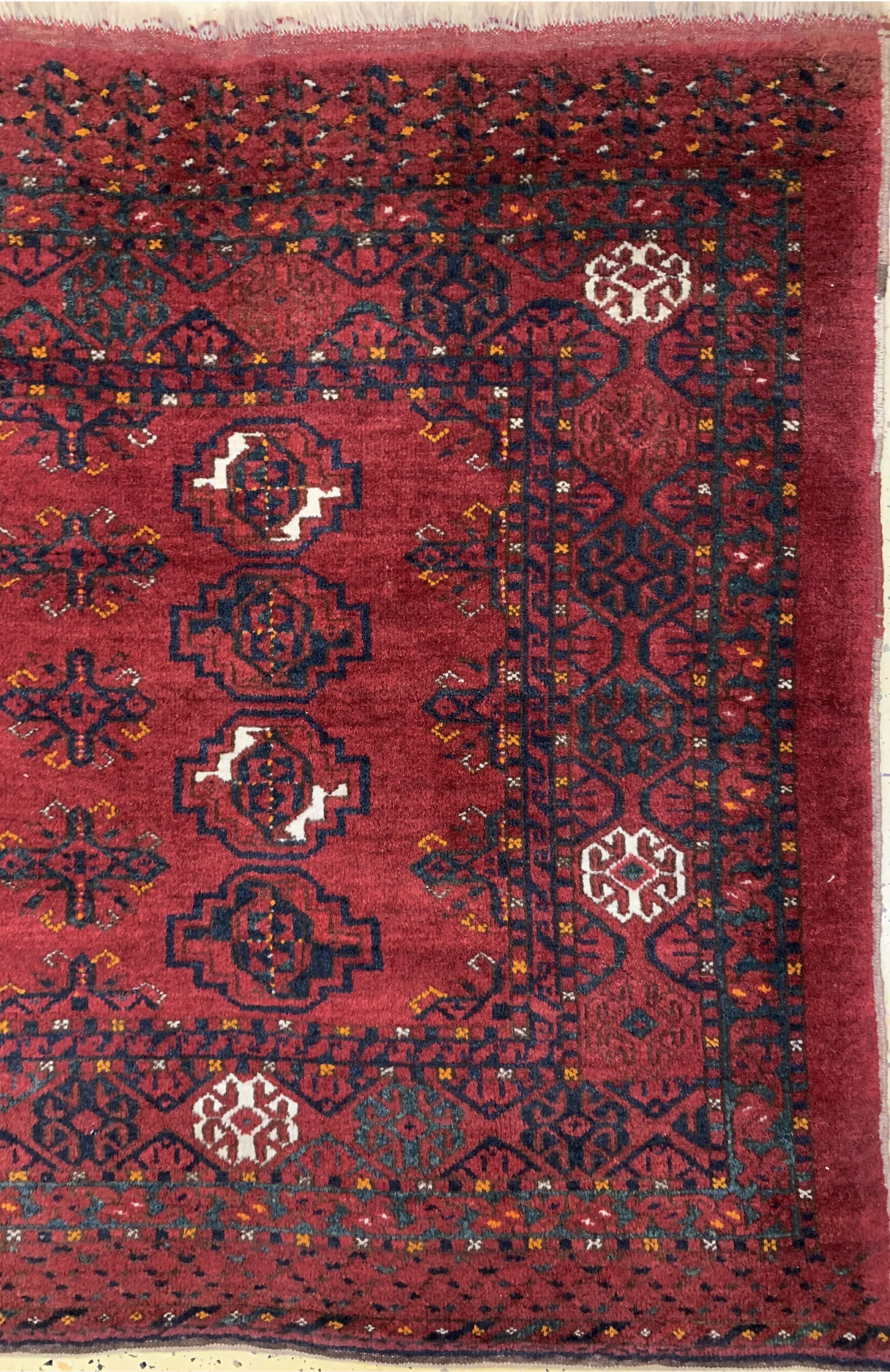 Detail a: Konvolut 2 Djowal, Turkmenistan, um 1900, Wolle auf Wolle, ca. 147 x 94 cm, EHZ: 2-3