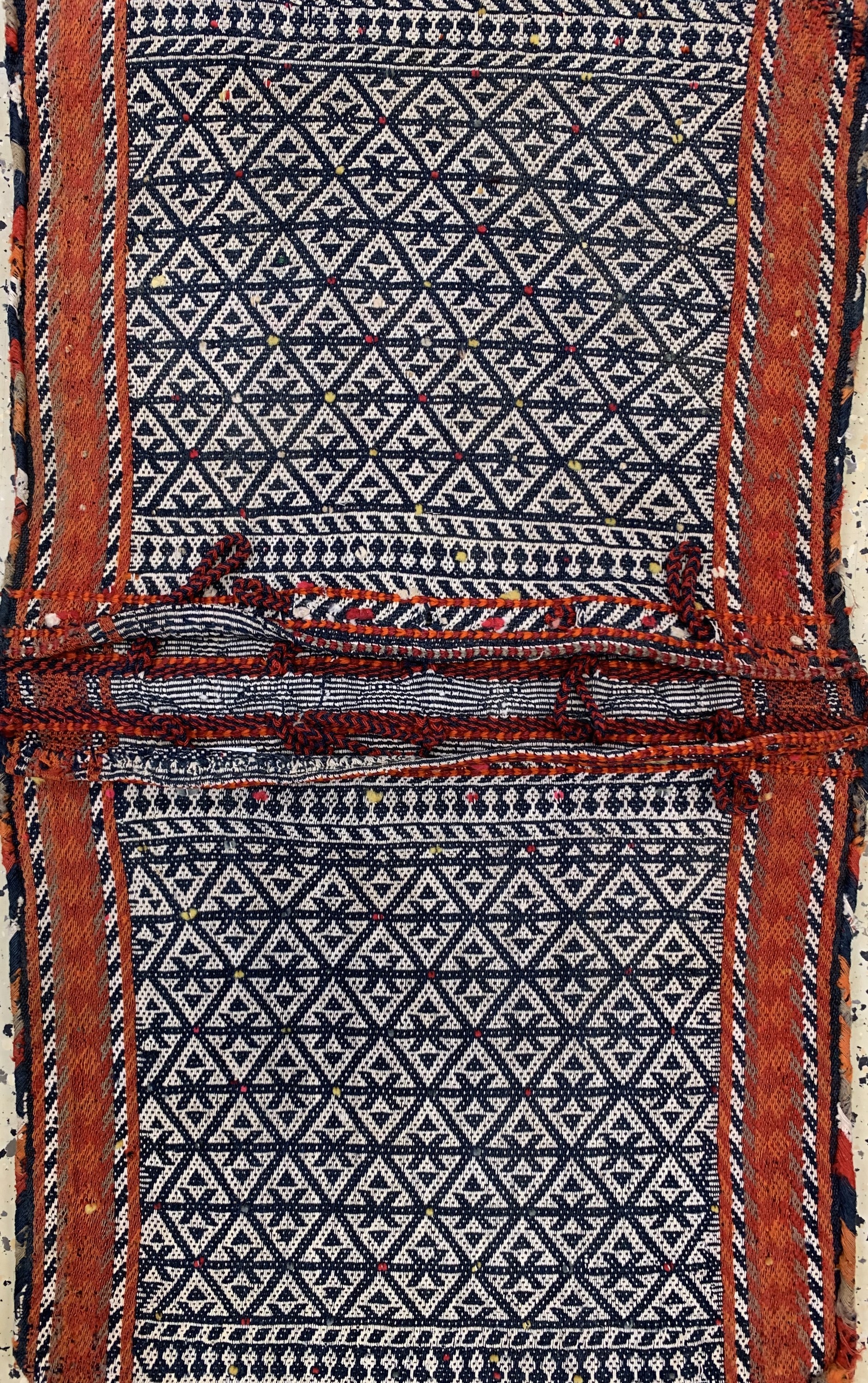 Detail e: Konvolut aus Taschenfront & Doppeltaschen, Persien, um 1920/1930, Wolle auf Baumwolle, ca. 117 x 70 cm, EHZ: 2-3