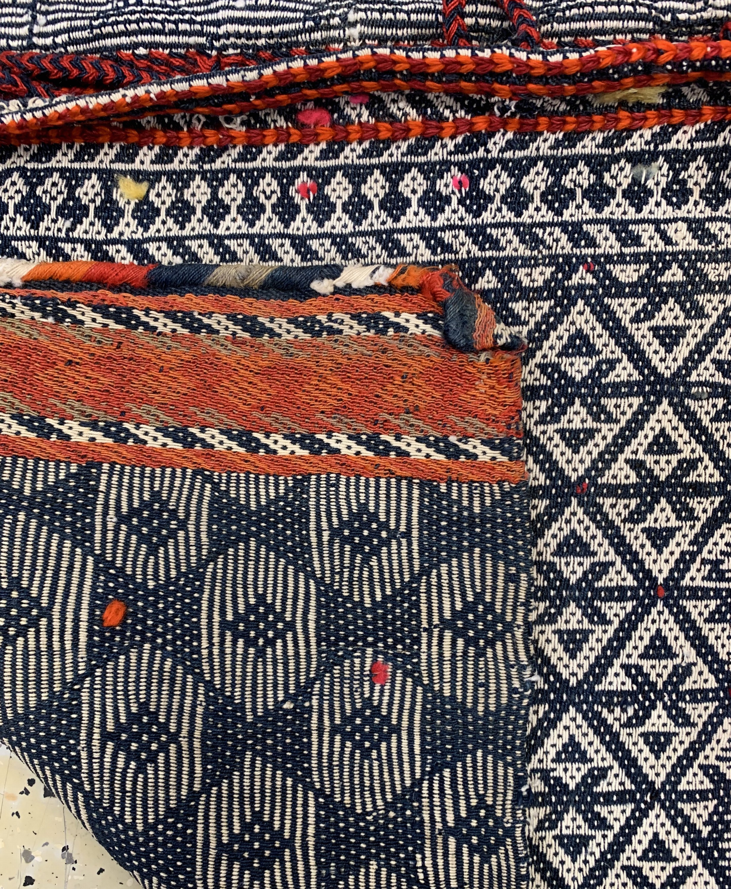 Detail f: Konvolut aus Taschenfront & Doppeltaschen, Persien, um 1920/1930, Wolle auf Baumwolle, ca. 117 x 70 cm, EHZ: 2-3