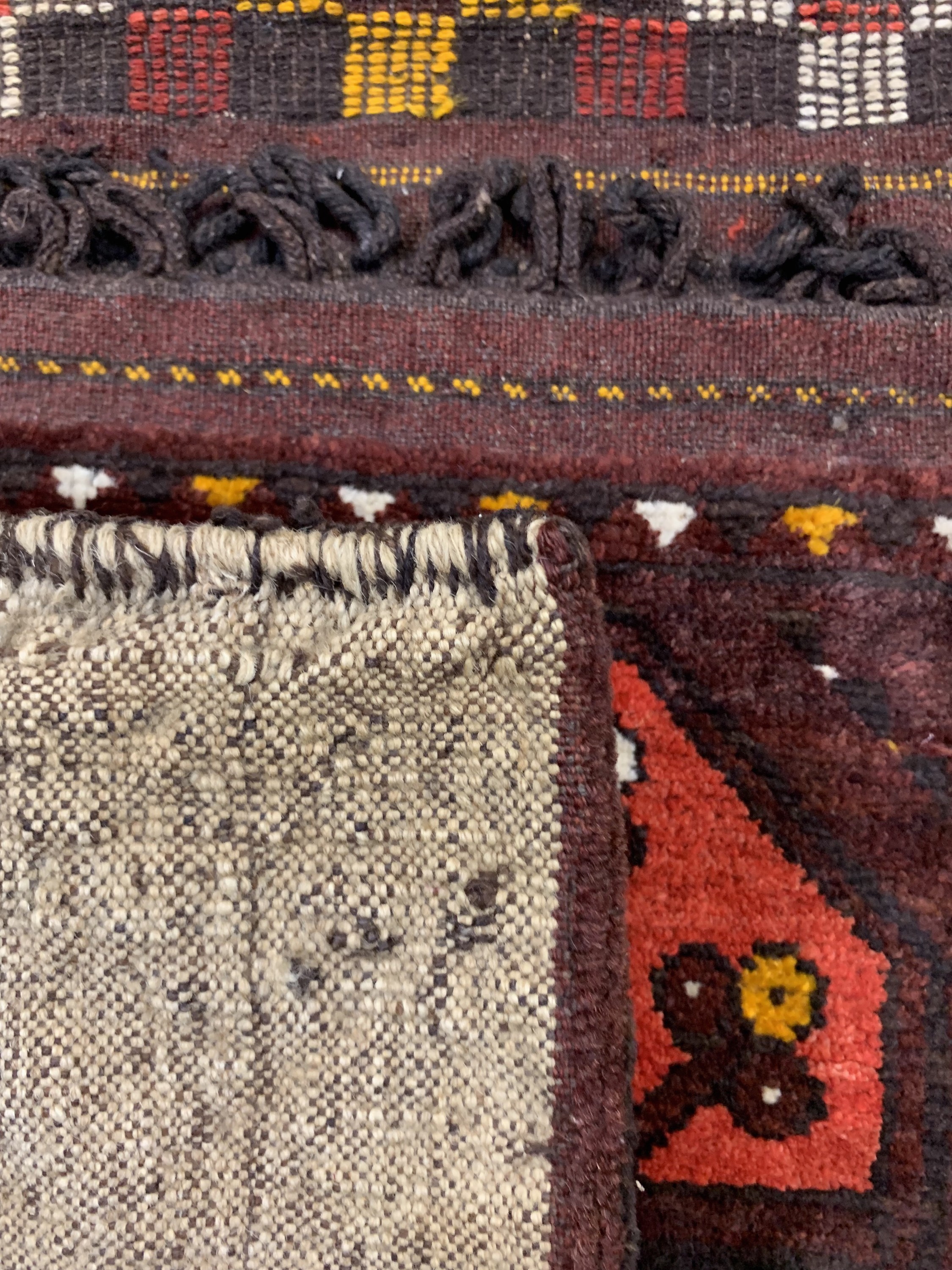 Detail b: Konvolut 2 Ersari Taschen, Turkmenistan, um1910/1920, Wolle auf Wolle, ca. 108 x 58 cm & ca. 64 x 56 cm, EHZ: 3-4