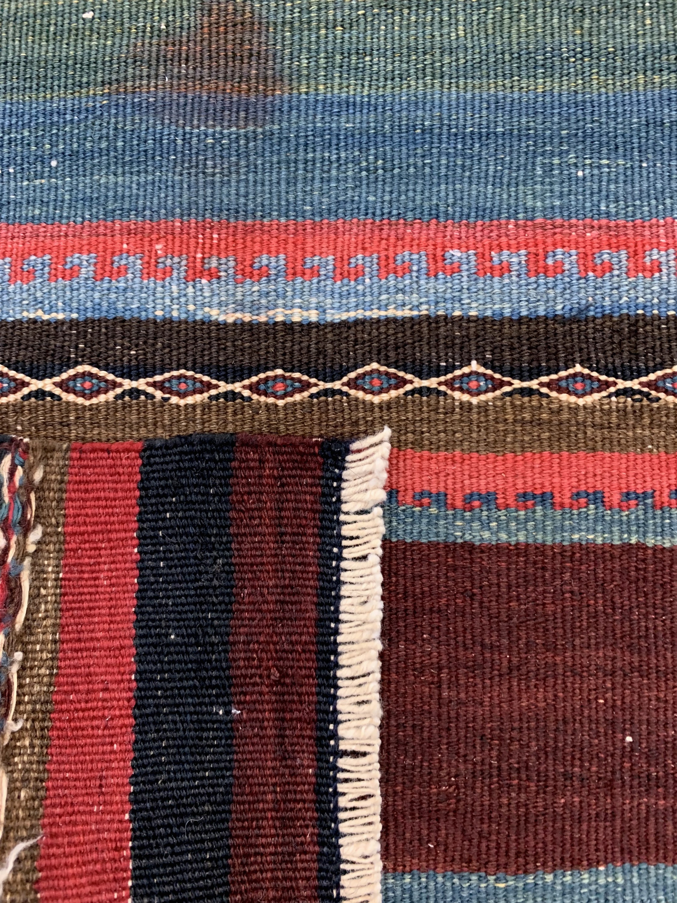 Detail b: Konvolut 4 Taschenfront, Persien & Turkmenistan, um 1930/1940, Wolle auf Wolle, ca. 50 x 45 cm, EHZ: 2-3