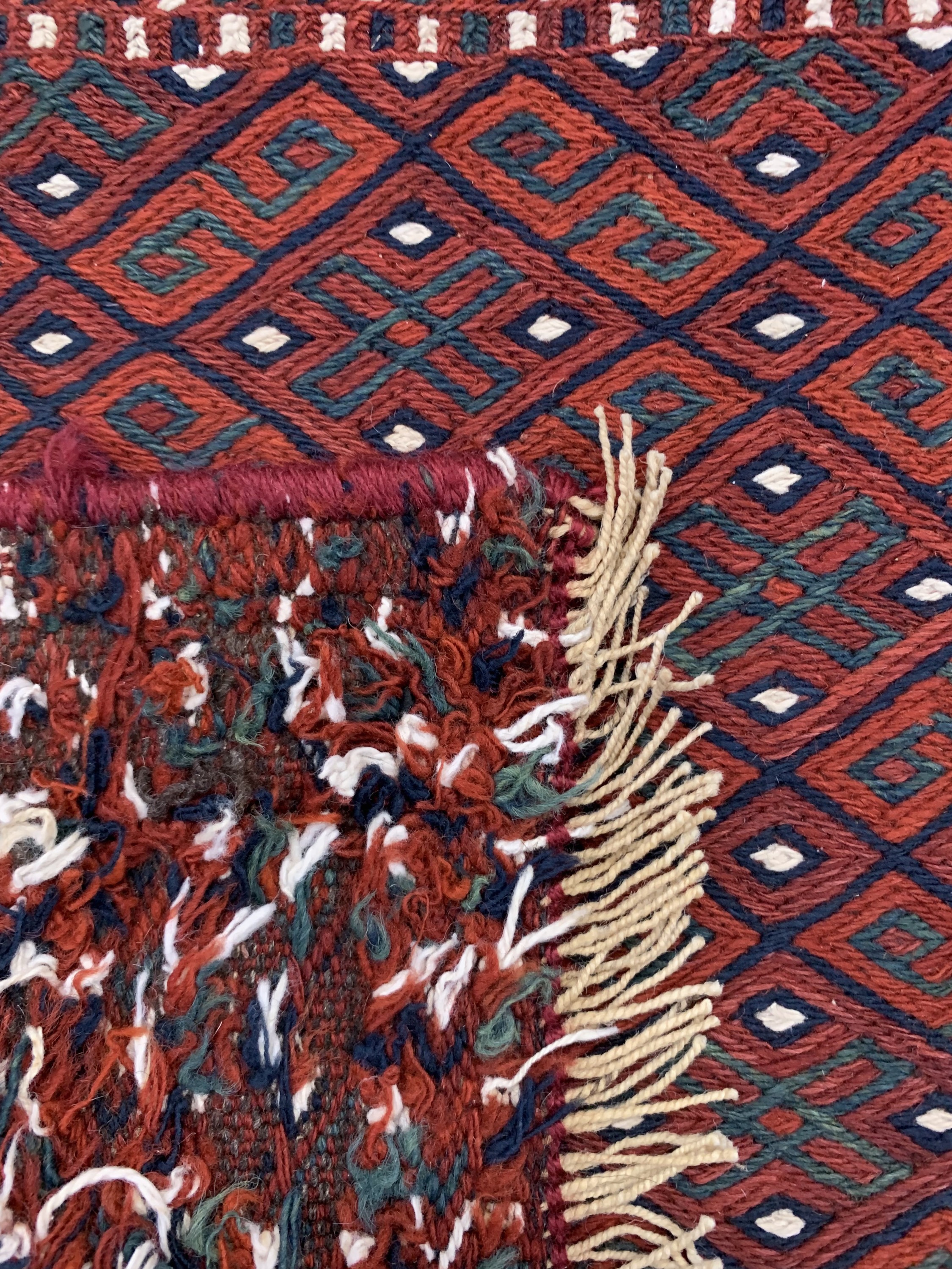 Detail f: Konvolut 4 Taschenfront, Persien & Turkmenistan, um 1930/1940, Wolle auf Wolle, ca. 50 x 45 cm, EHZ: 2-3