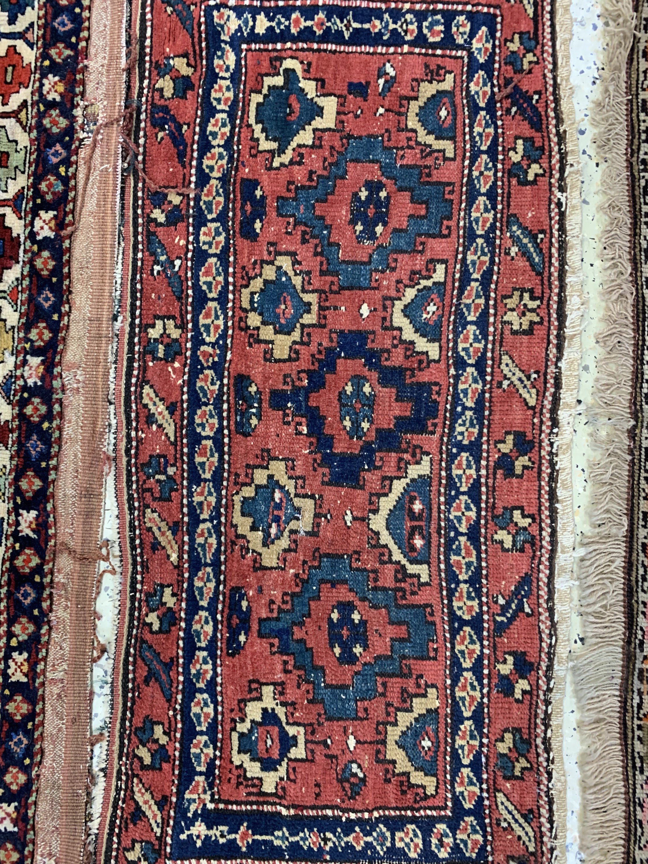 Detail c: 4 Shahsawan Mafraschteile, Persien, um 1900, Wolle auf Wolle, ca. 111 x 62 cm, EHZ: 3-4