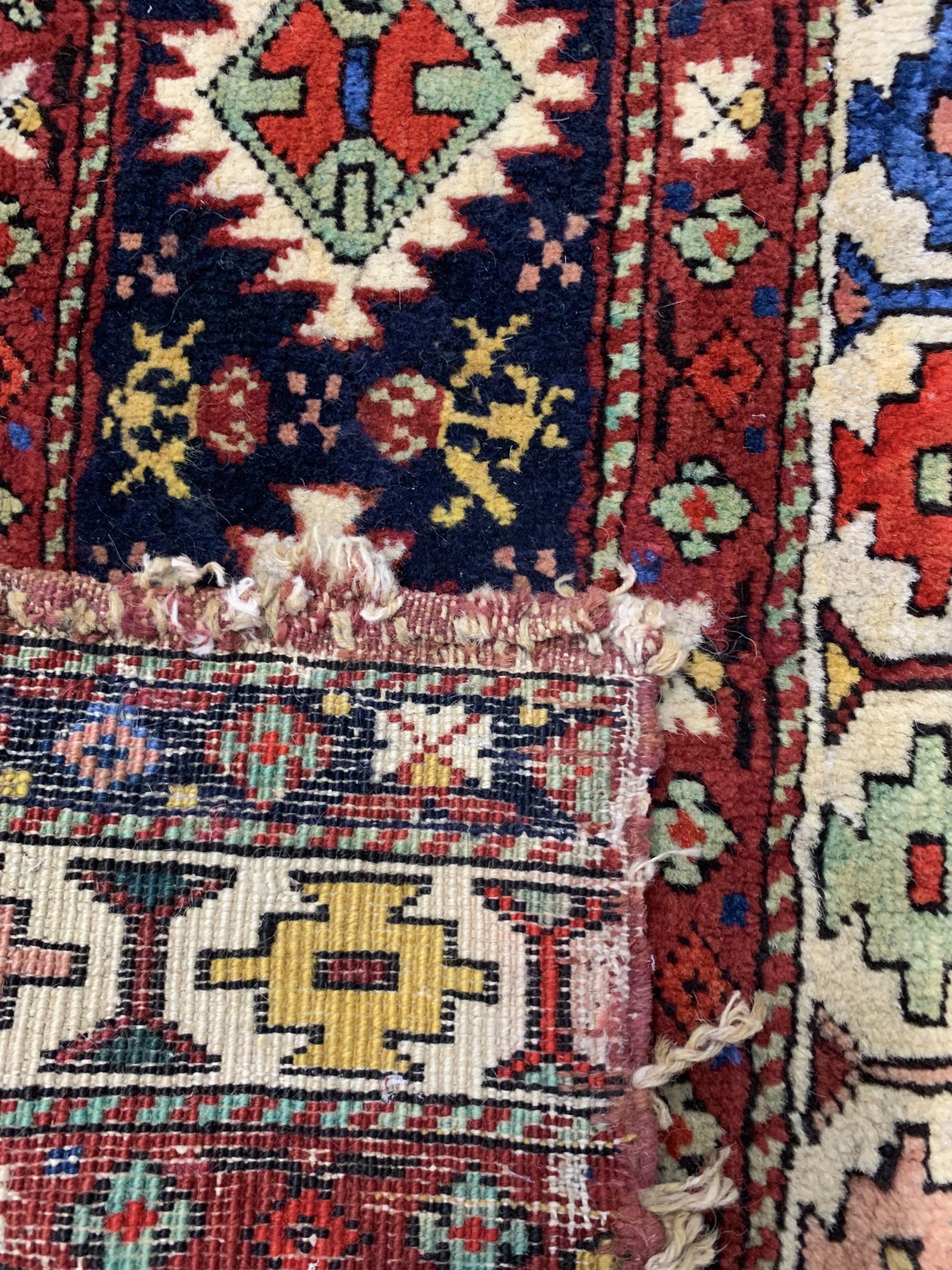Detail f: 4 Shahsawan Mafraschteile, Persien, um 1900, Wolle auf Wolle, ca. 111 x 62 cm, EHZ: 3-4