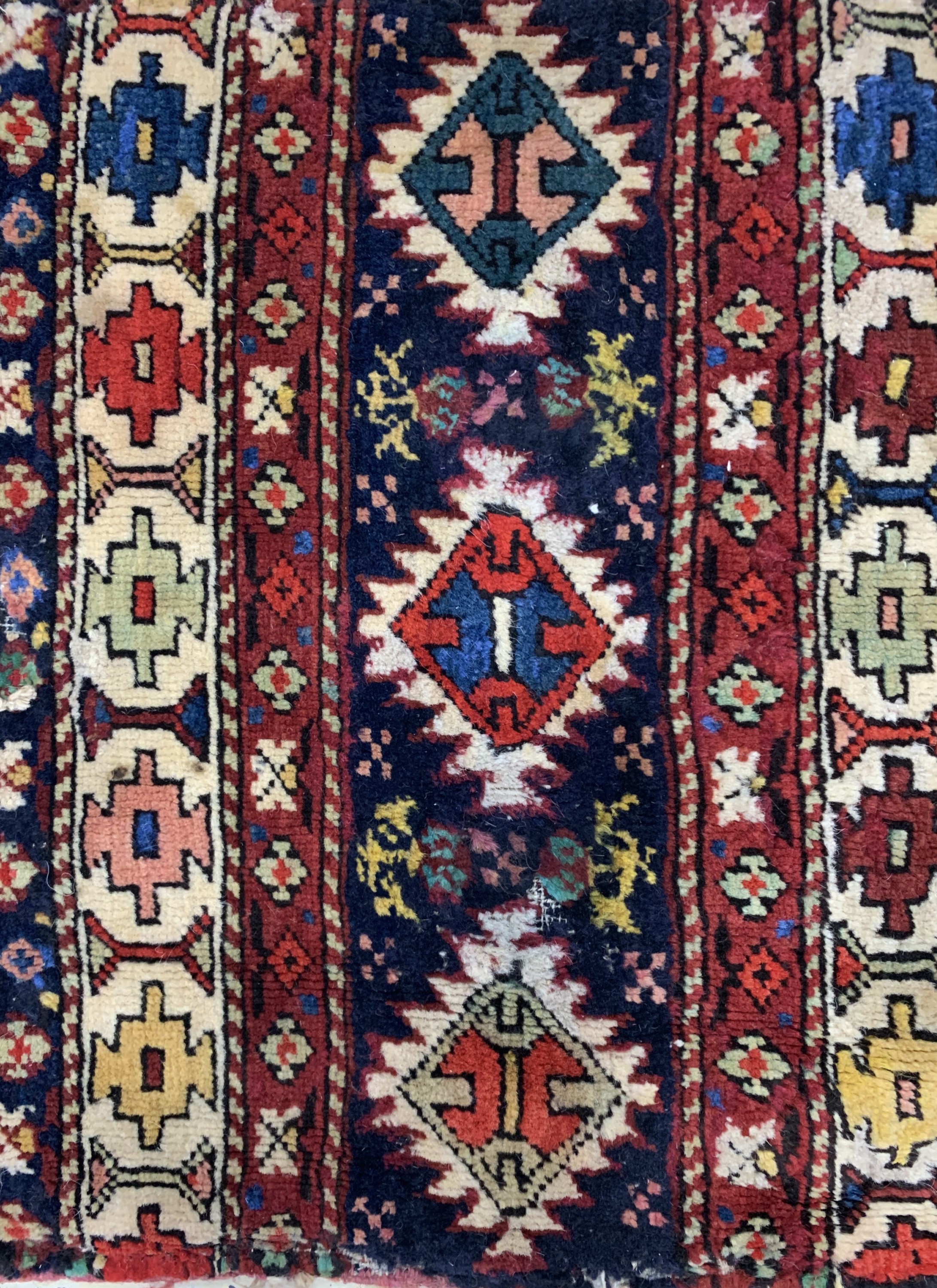 Detail g: 4 Shahsawan Mafraschteile, Persien, um 1900, Wolle auf Wolle, ca. 111 x 62 cm, EHZ: 3-4