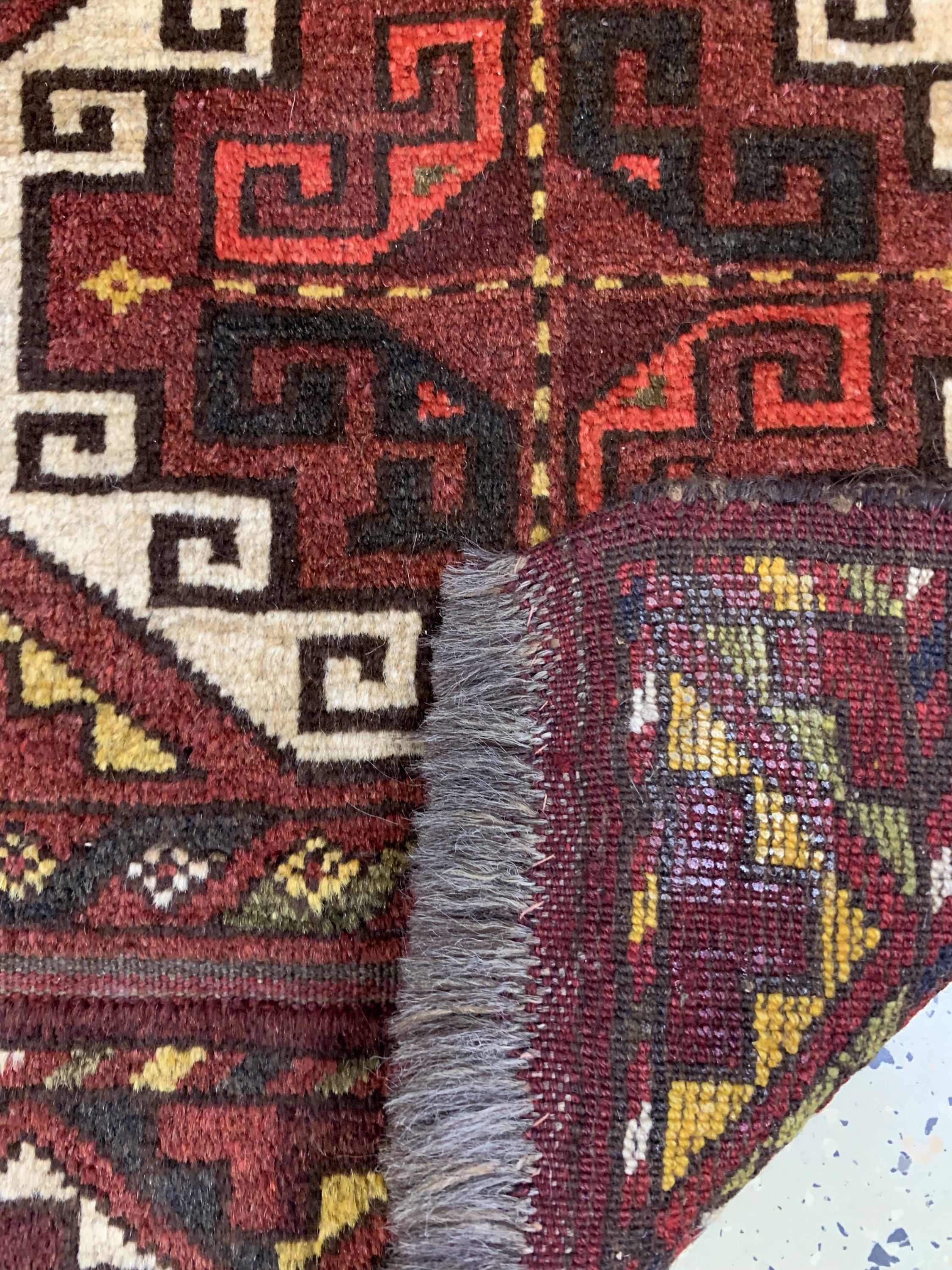 Detail c: 2 lot Ersari Napramatsch antik, Afghanistan, um 1900, Wolle auf Wolle, ca. 127x 42 cm, EHZ: 2-3