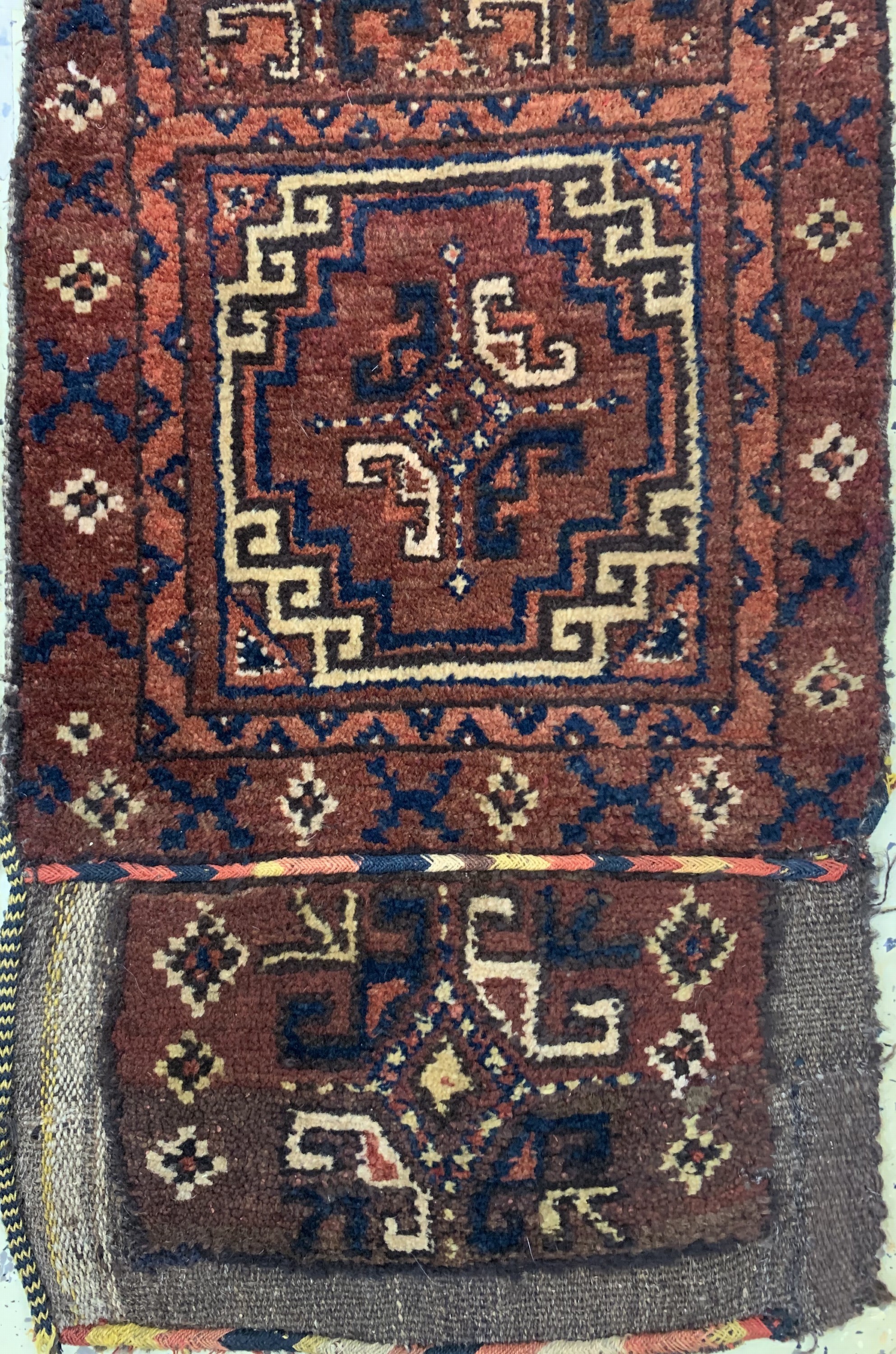 Detail d: 2 lot Ersari Napramatsch antik, Afghanistan, um 1900, Wolle auf Wolle, ca. 127x 42 cm, EHZ: 2-3