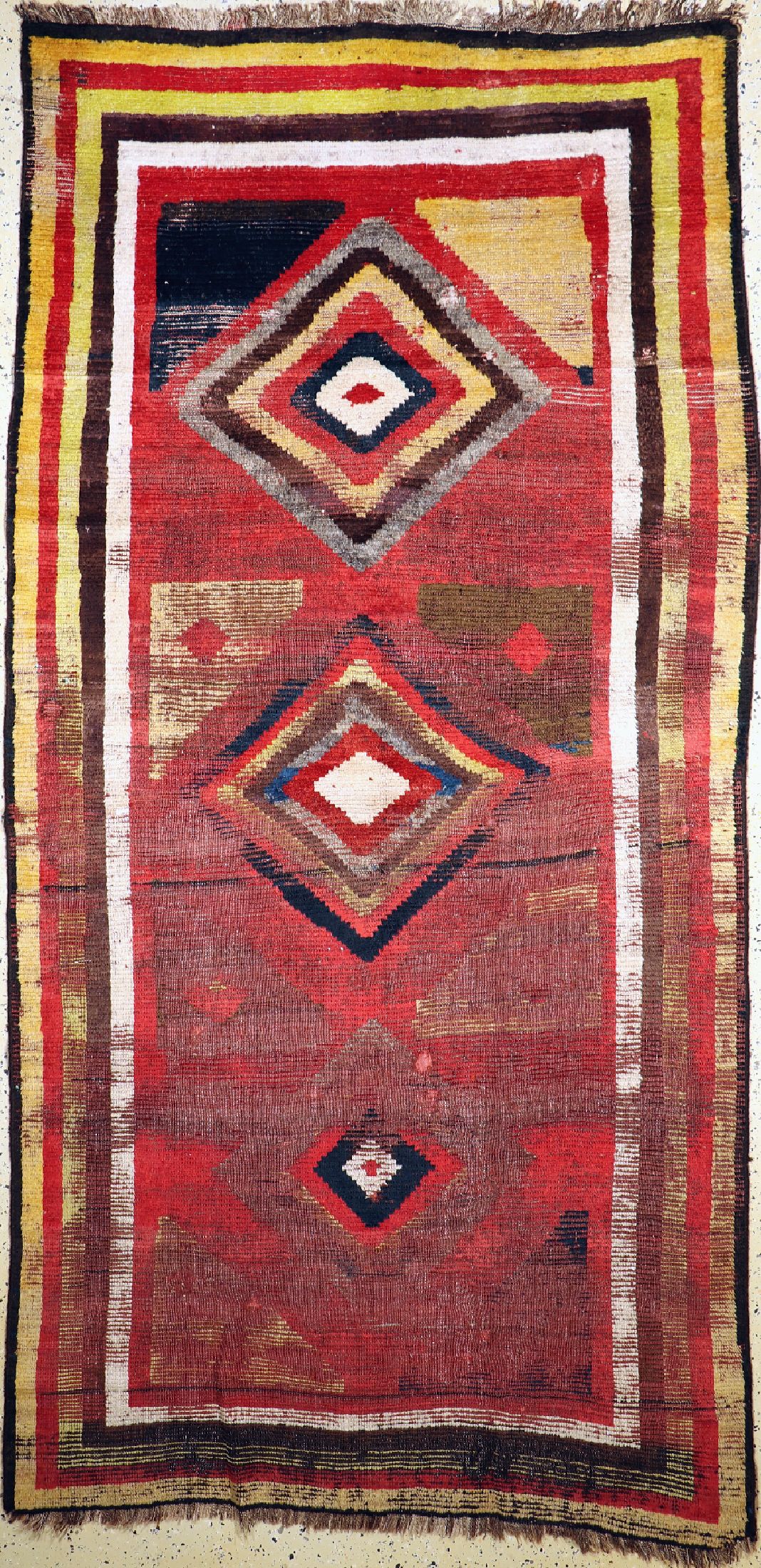 Louri Gabbeh antik, Persien, 19.Jhd, Wolle auf Wolle, ca. 322 x 159 cm, EHZ: 3-4