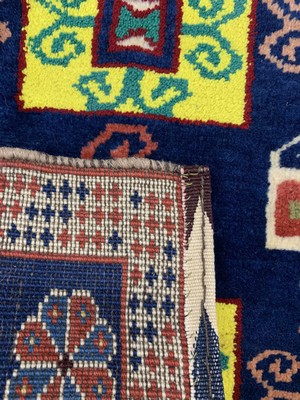 26727335d - Konvolut aus 8 Poschti & Taschenfront, Persien, um 1920/1940, Wolle auf Wolle & Baumwolle, ca. 60 x 55 cm, EHZ: 3