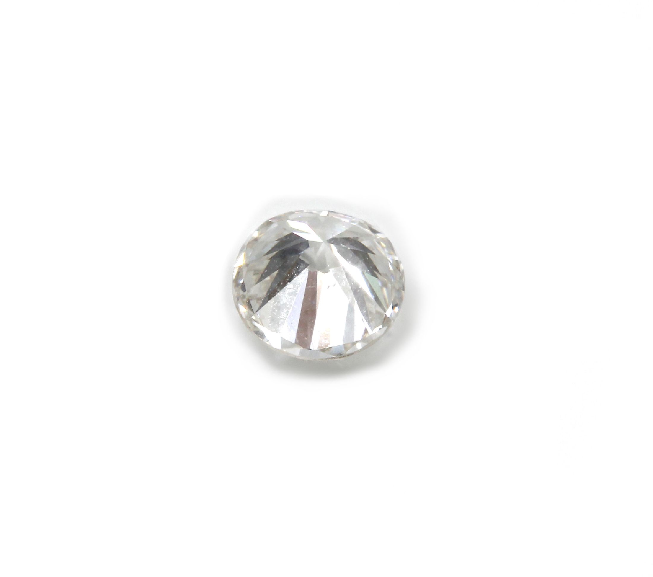 Detail a: Loser Brillant, 0.64 ct Weiß(H)/si1, mit GIA-Expertise