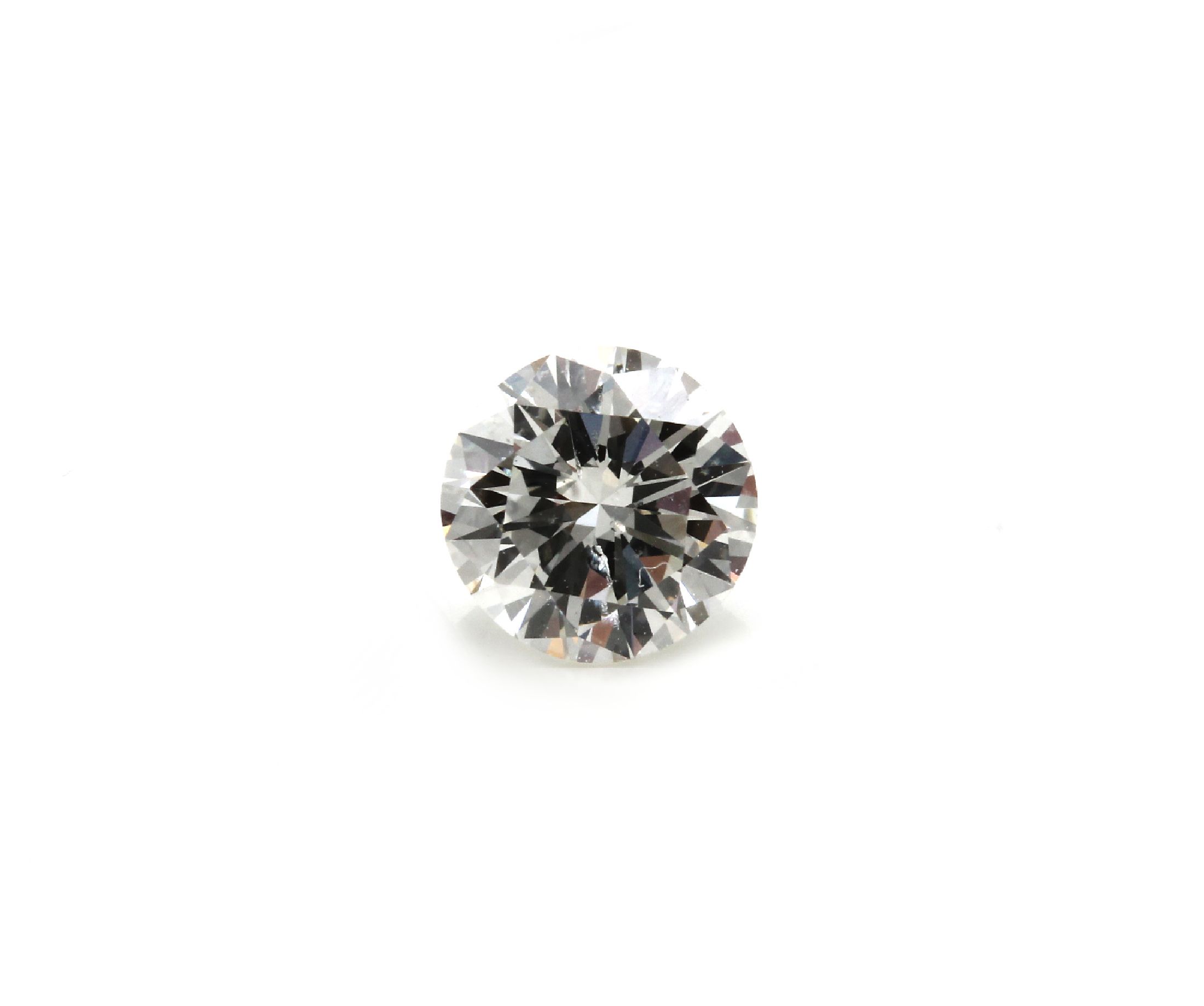 Loser Brillant, 0.51 ct l.get.Weiß(I)/p1, mit GIA-Expertise