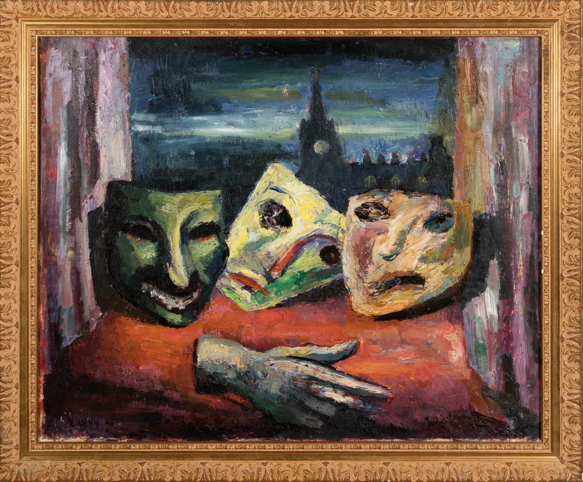 Emmanuel Levy, 1900-1986, Öl/Hartfaser, links unten sign., dat. 48, R. gesamt ca. 75x61 cm
