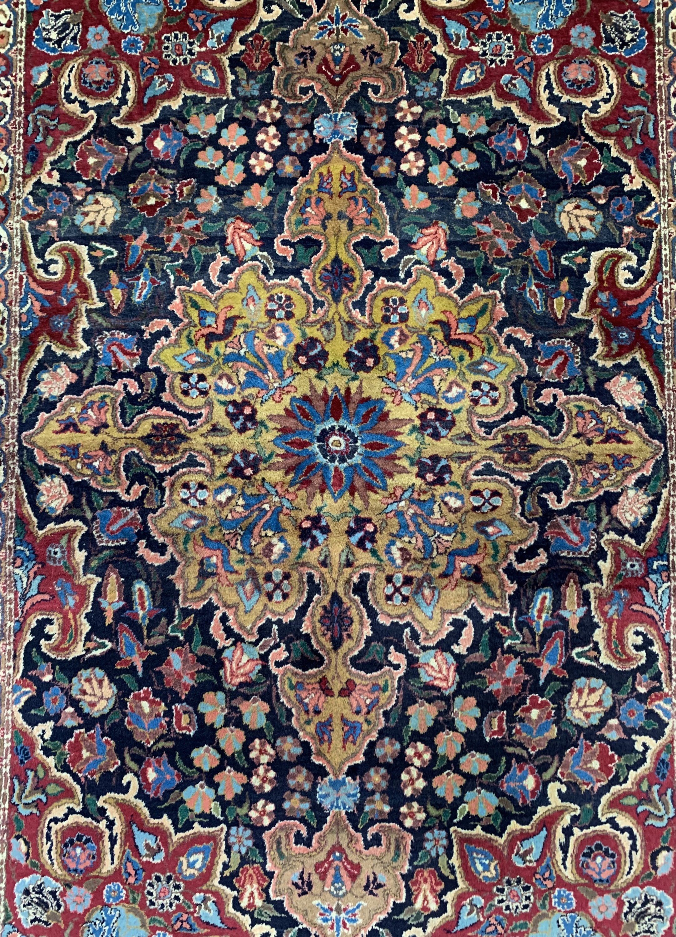 Detail b: Khorasan alt, Persien, um 1960, Wolle auf Baumwolle, ca. 224 x 155 cm, EHZ: 2