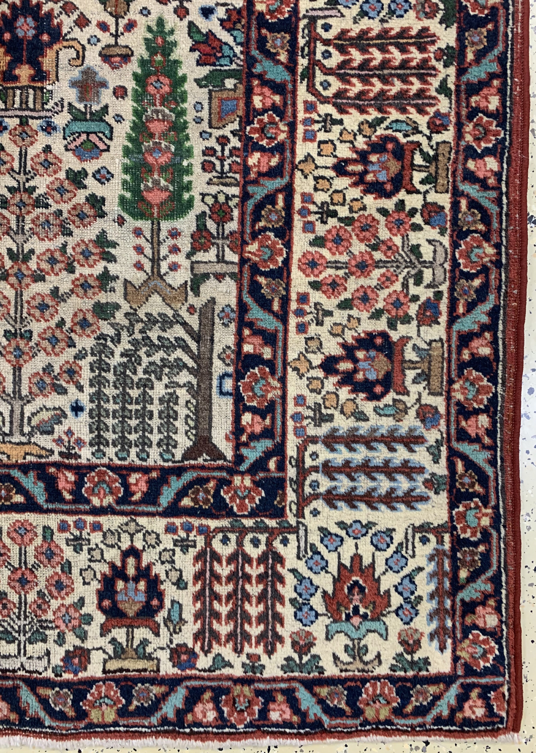 Detail a: Täbriz alt, Persien, um 1950, Wolle auf Baumwolle, ca. 270 x 198 cm, EHZ: 3