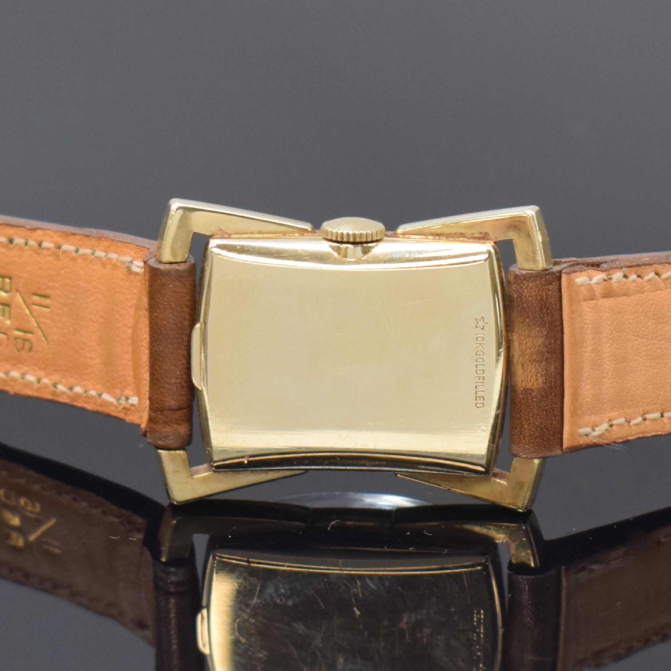 Detail d: ELGIN / GALMOR 3 Armbanduhren, USA um 1930 - 1950, Handaufzug, 1) LORD ELGIN, 2-tlg. 14k gold-filled Geh., Boden aufgedr., silb. Zifferbl. pat., ...
