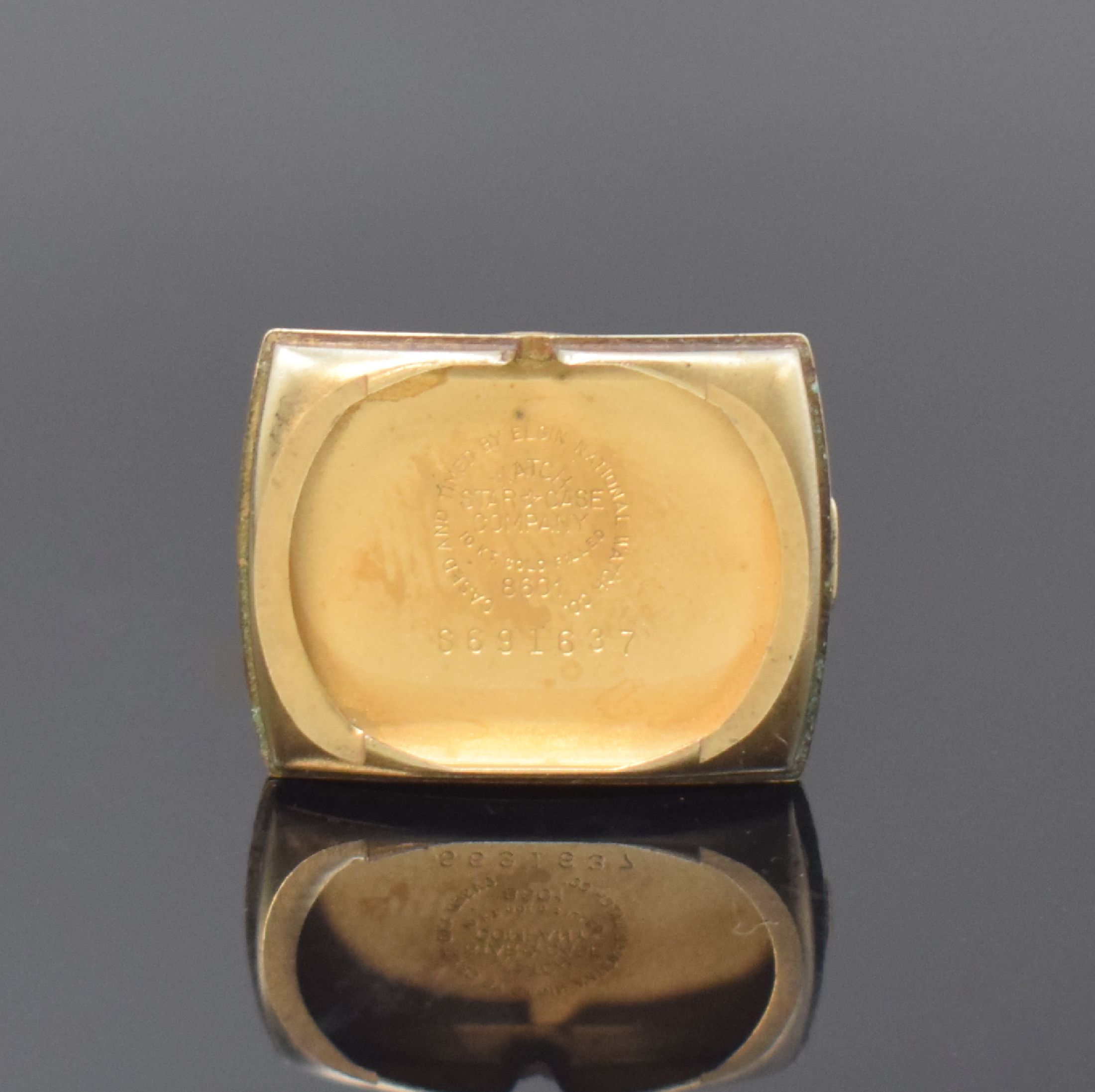 Detail e: ELGIN / GALMOR 3 Armbanduhren, USA um 1930 - 1950, Handaufzug, 1) LORD ELGIN, 2-tlg. 14k gold-filled Geh., Boden aufgedr., silb. Zifferbl. pat., ...