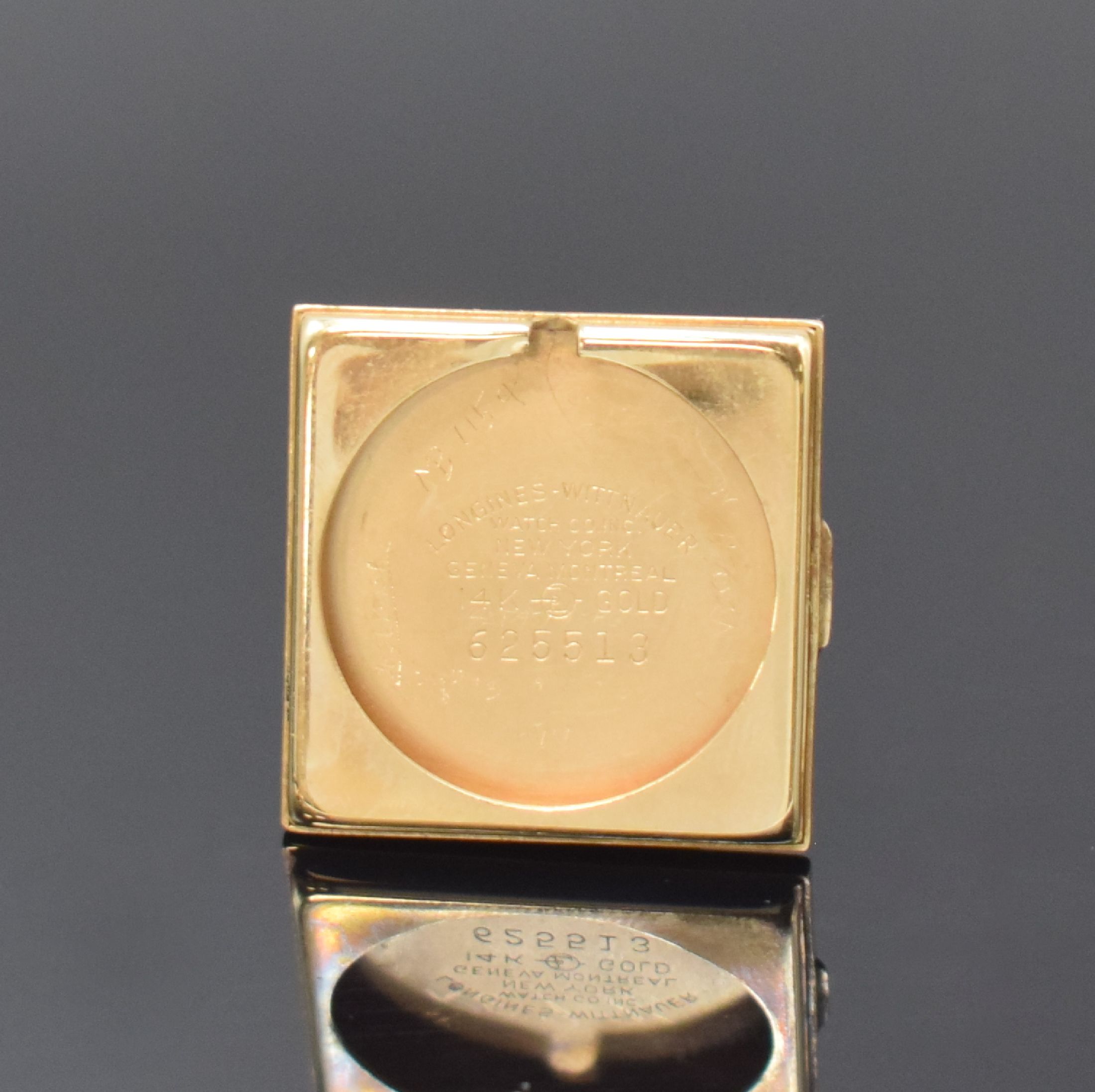 Detail f: LONGINES 2 vergoldete Armbanduhren sowie 1 silberne LEVRETTE, Schweiz / USA um 1930 - 1950, Handaufzug, beide Longines in 2-tlg. ausgefallenen Geh., ...