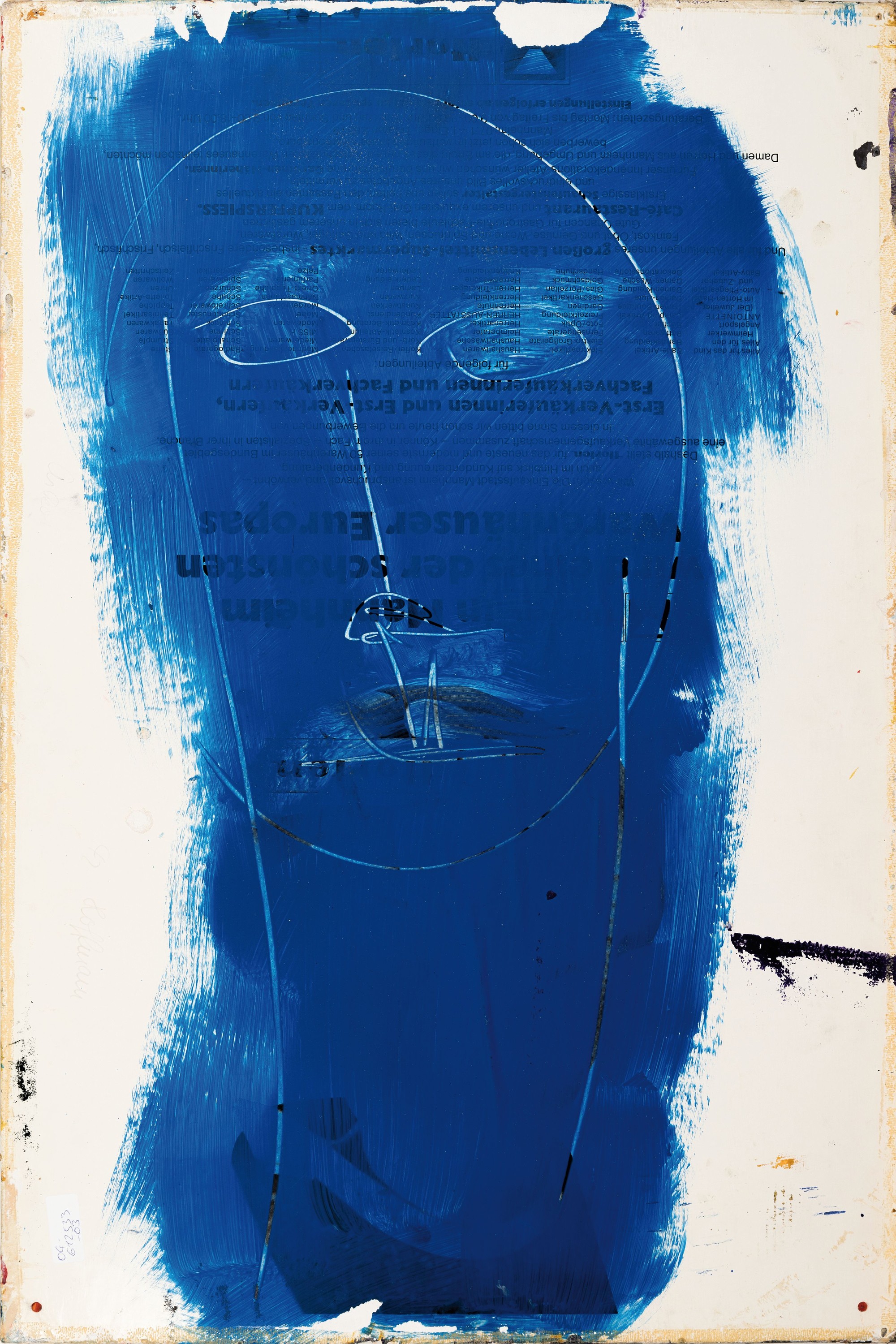 Alfred Emmerich, 1928-1999 Mannheim, abstrakte Komposition, Mischtechnik auf Karton, ungerahmt, ca. 47x69 cm