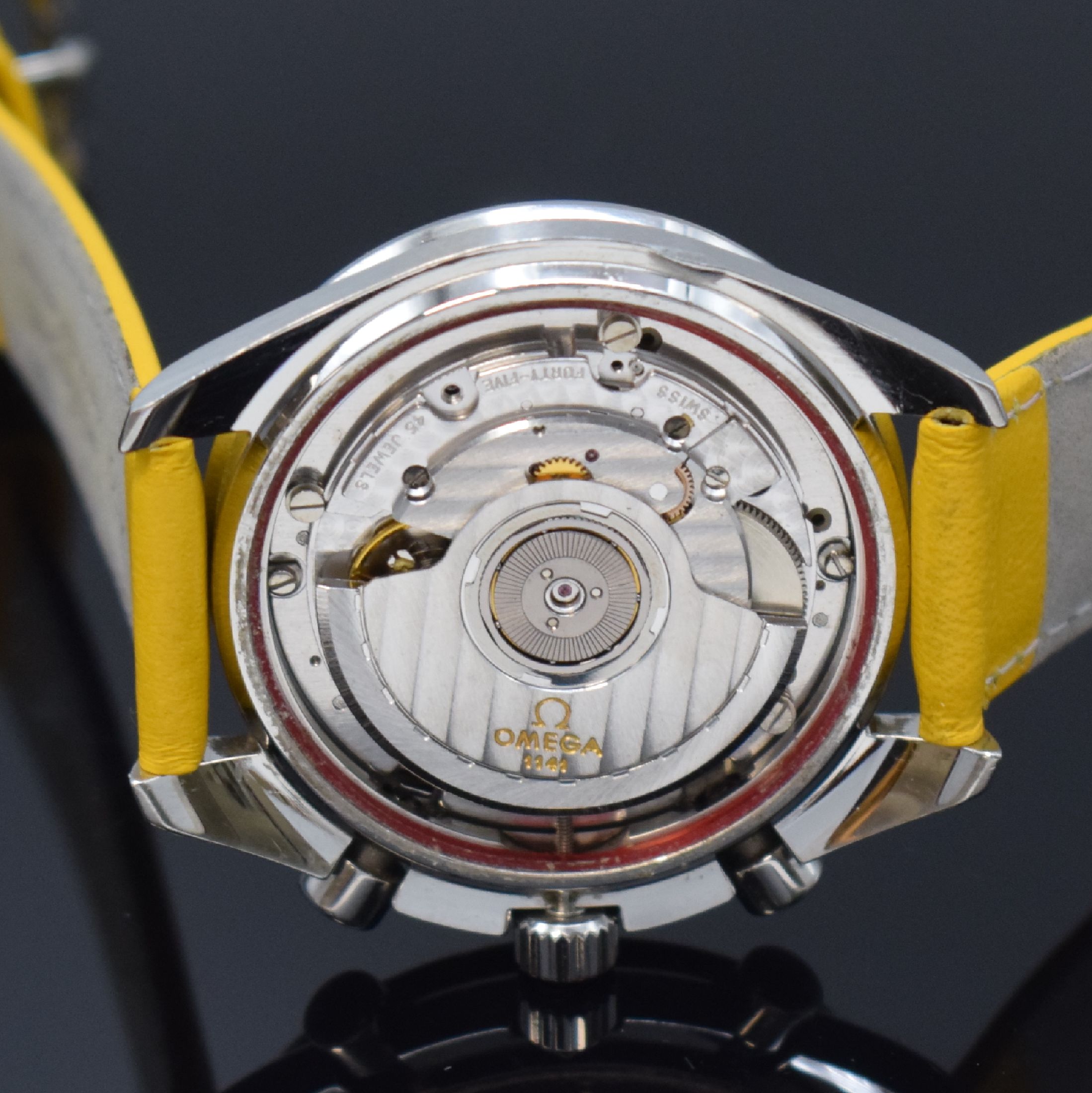 Detail f: OMEGA Herrenarmbanduhr Serie Speedmaster Sonderedition Michael Schumacher Referenz 175 0032.1/175 0033.1, Schweiz um 1996, Automatik, Edelstahlgeh. ...