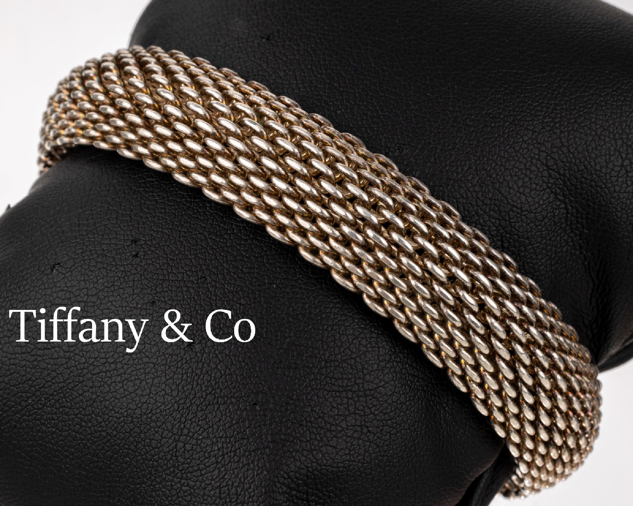 TIFFANY & CO Armreif, 925er Silber, B. ca. 1.4 cm, D. ca. 6.5 cm, sign.