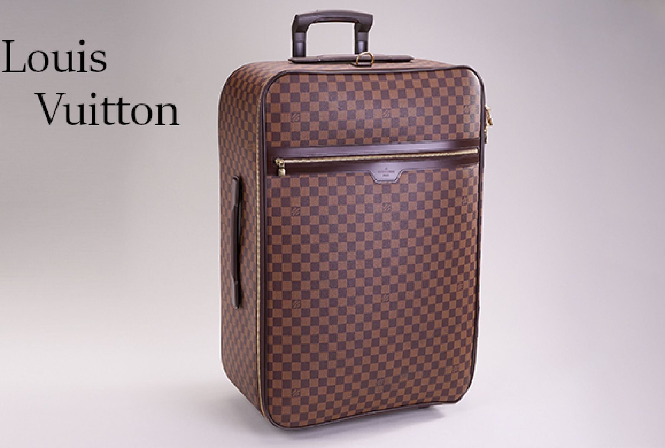 LOUIS VUITTON Reisekoffer Pegase 70, Monogram Damier, dunkelbraune Inneneinrich- tung, 2-RV-Fächer, Außenfront mit RV-Tasche, Adress-Tag, orig. ...