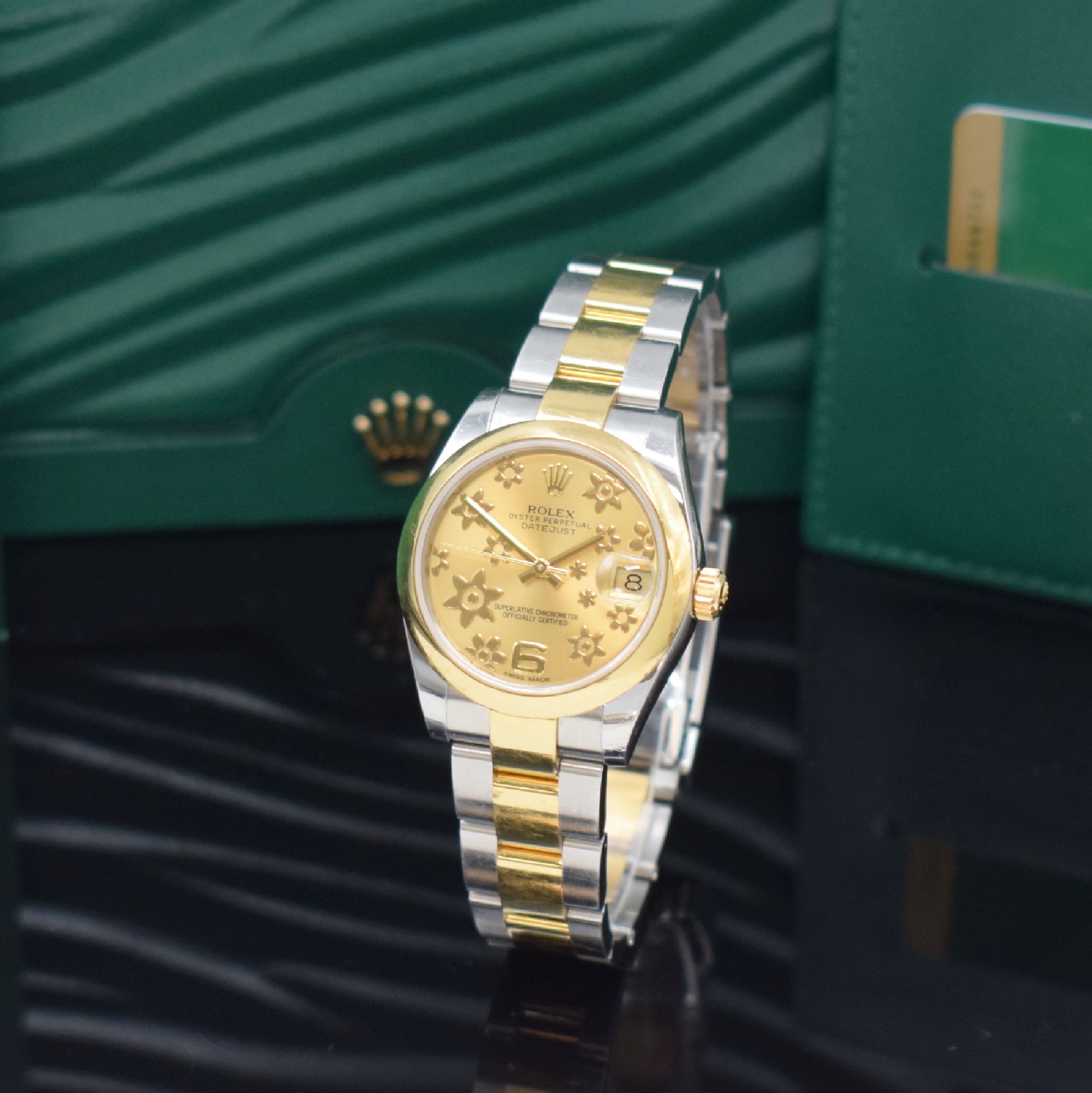 ROLEX Armbanduhr Oyster Perpetual Datejust Referenz 178243, Schweiz verk. lt. beil. Pap. 10/2015, Automatik, LC 100, Chronometer der Superlative in ...